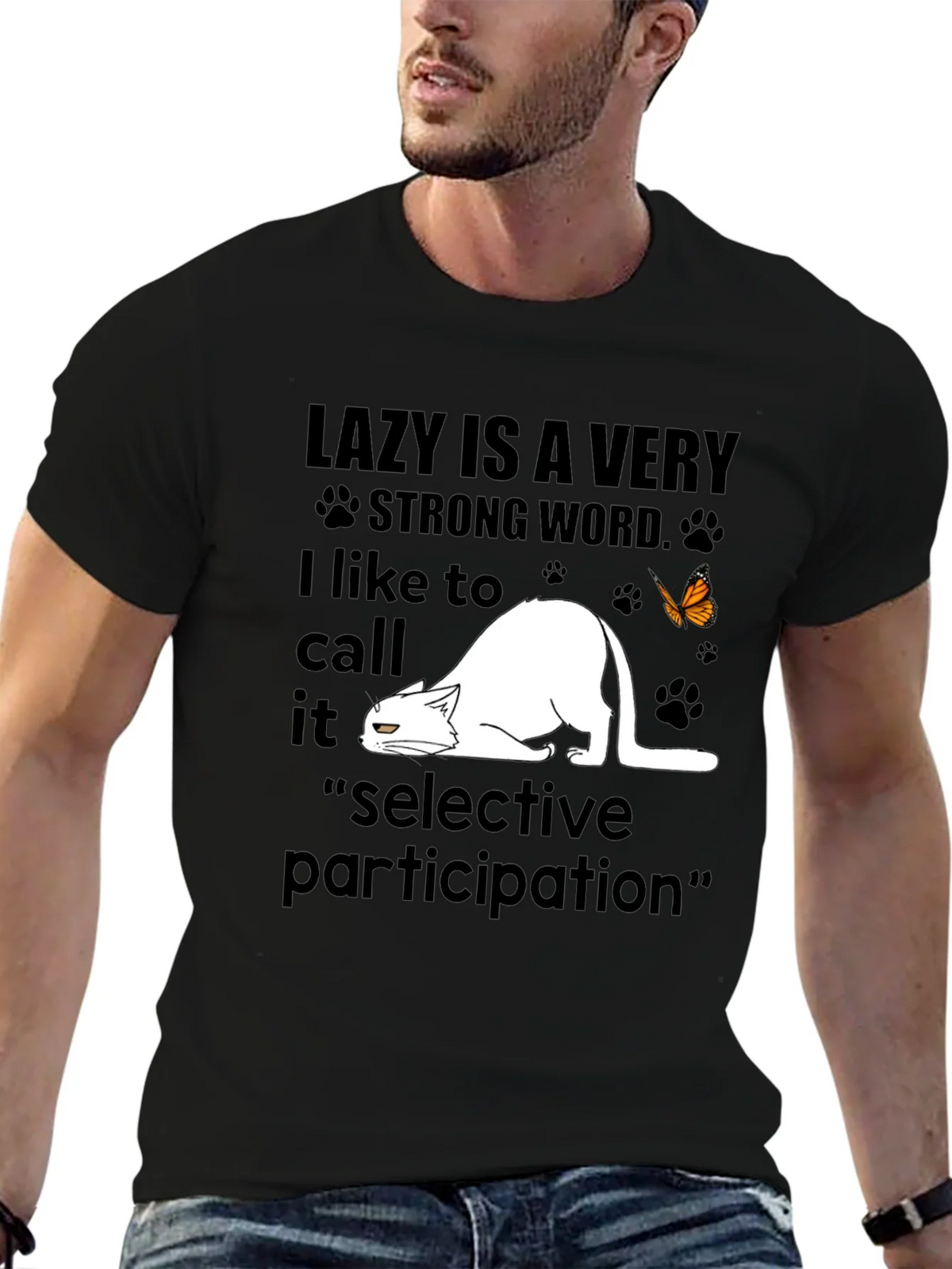Lazy Cat T-Shirt - Selective Participation Tee product image 9