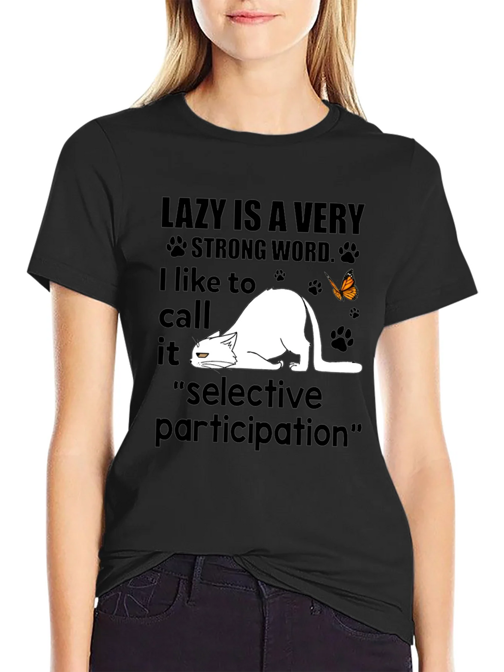 Lazy Cat T-Shirt - Selective Participation Tee product image 5