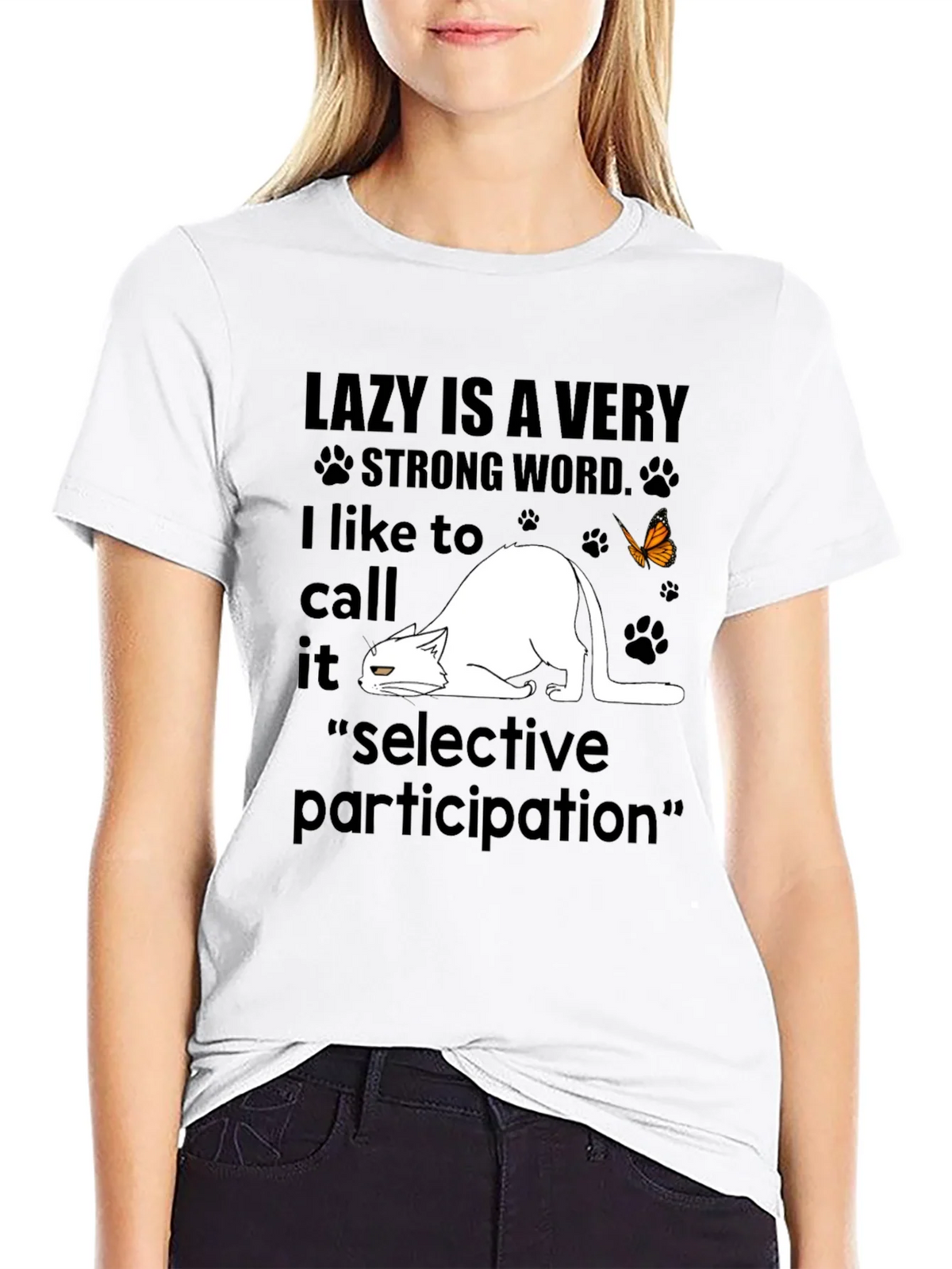 Lazy Cat T-Shirt - Selective Participation Tee product image 11