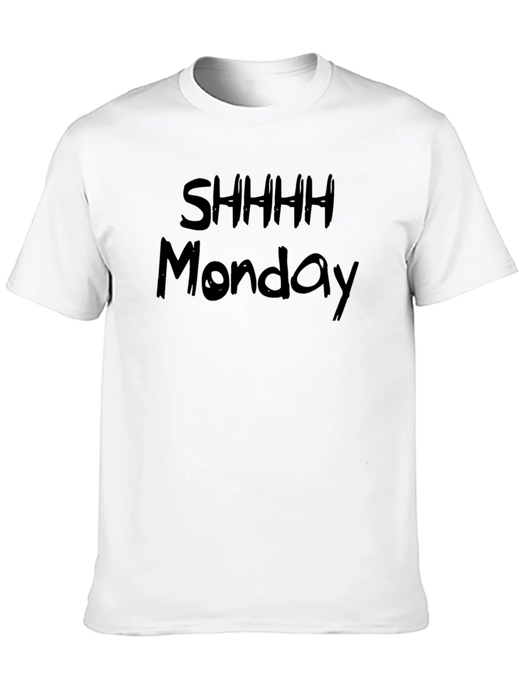 Shhhh Monday Graphic Black T-Shirt product image 12