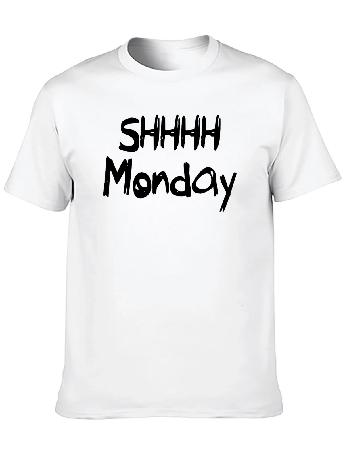 Shhhh Monday Graphic Black T-Shirt product image 12