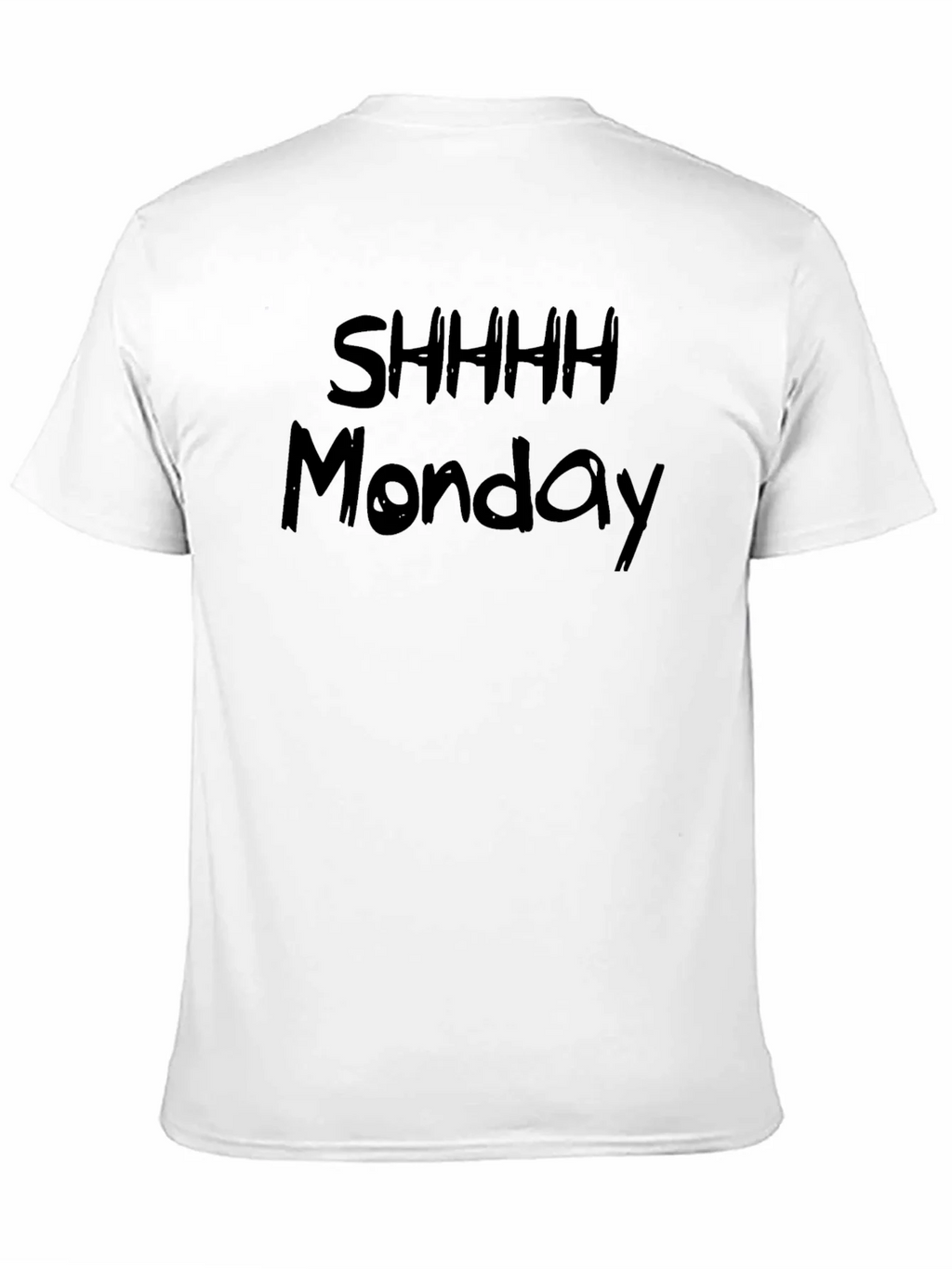 Shhhh Monday Graphic Black T-Shirt product image 2
