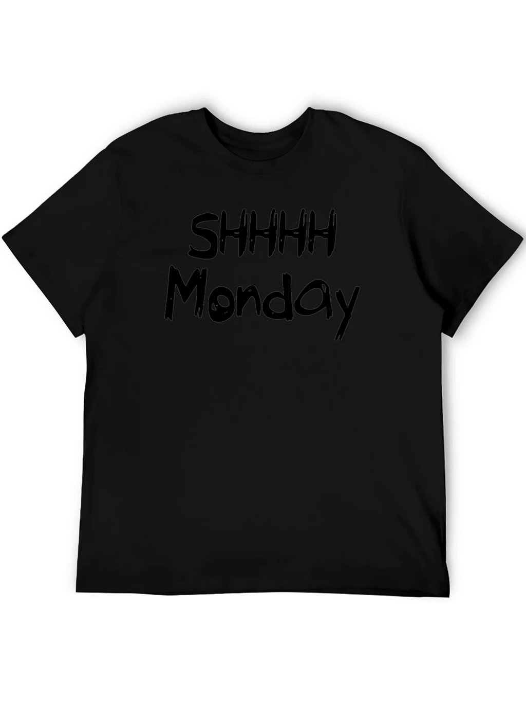 Shhhh Monday Graphic Black T-Shirt product image 8