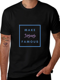 Make Jesus Famous Black T-Shirt product image 1