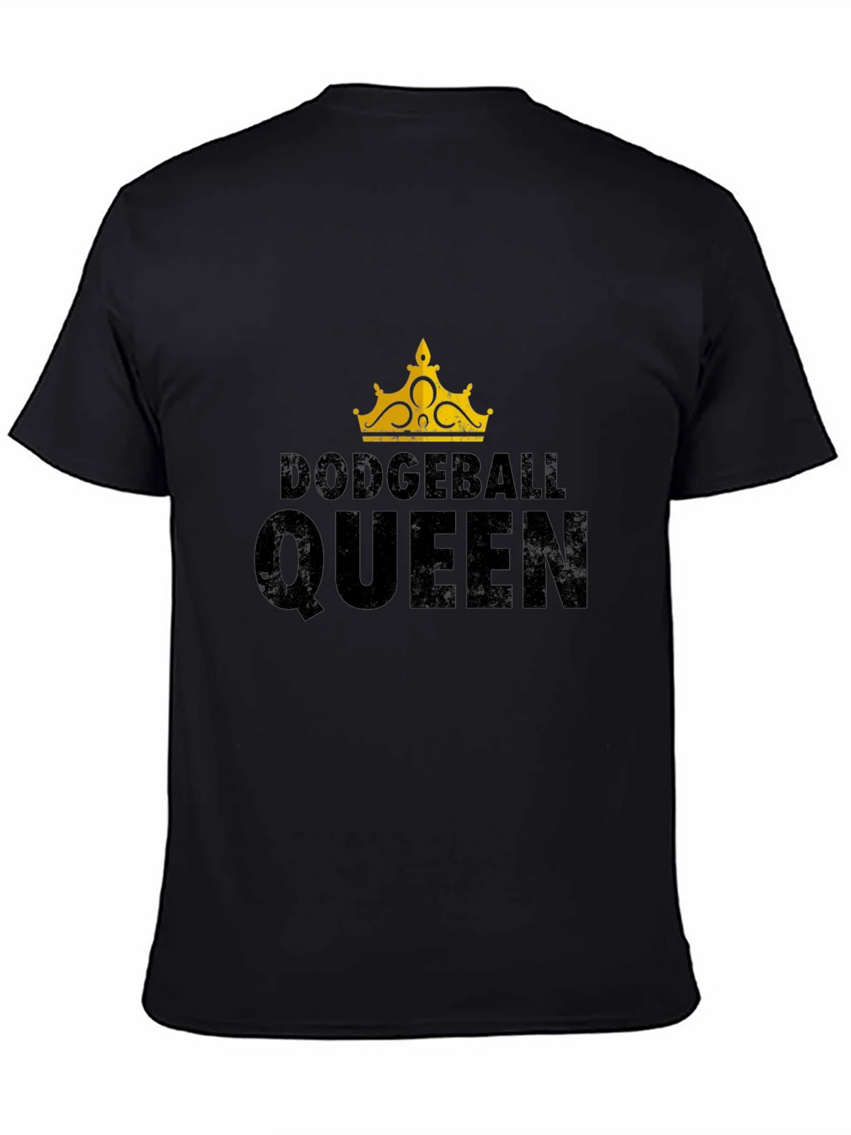 Dodgeball Queen Black Graphic T-Shirt product image 7