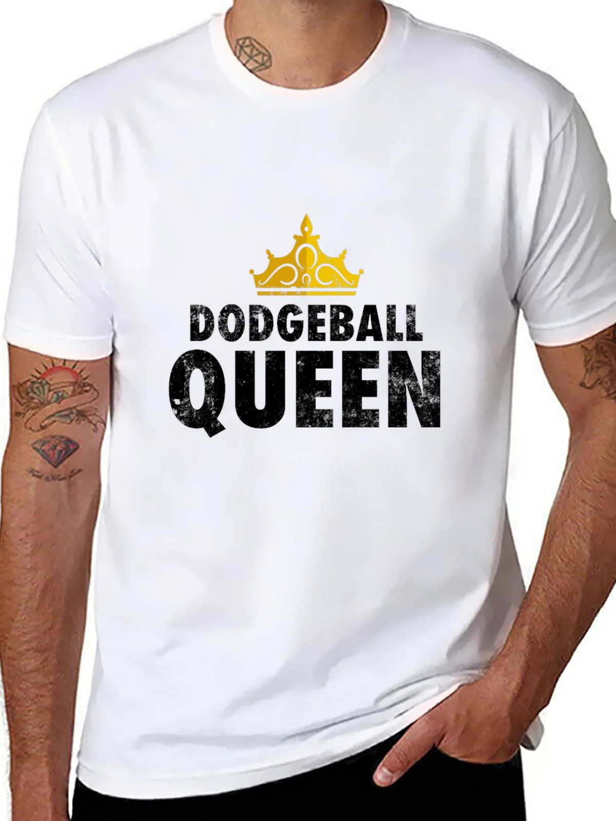Dodgeball Queen Black Graphic T-Shirt product image 10