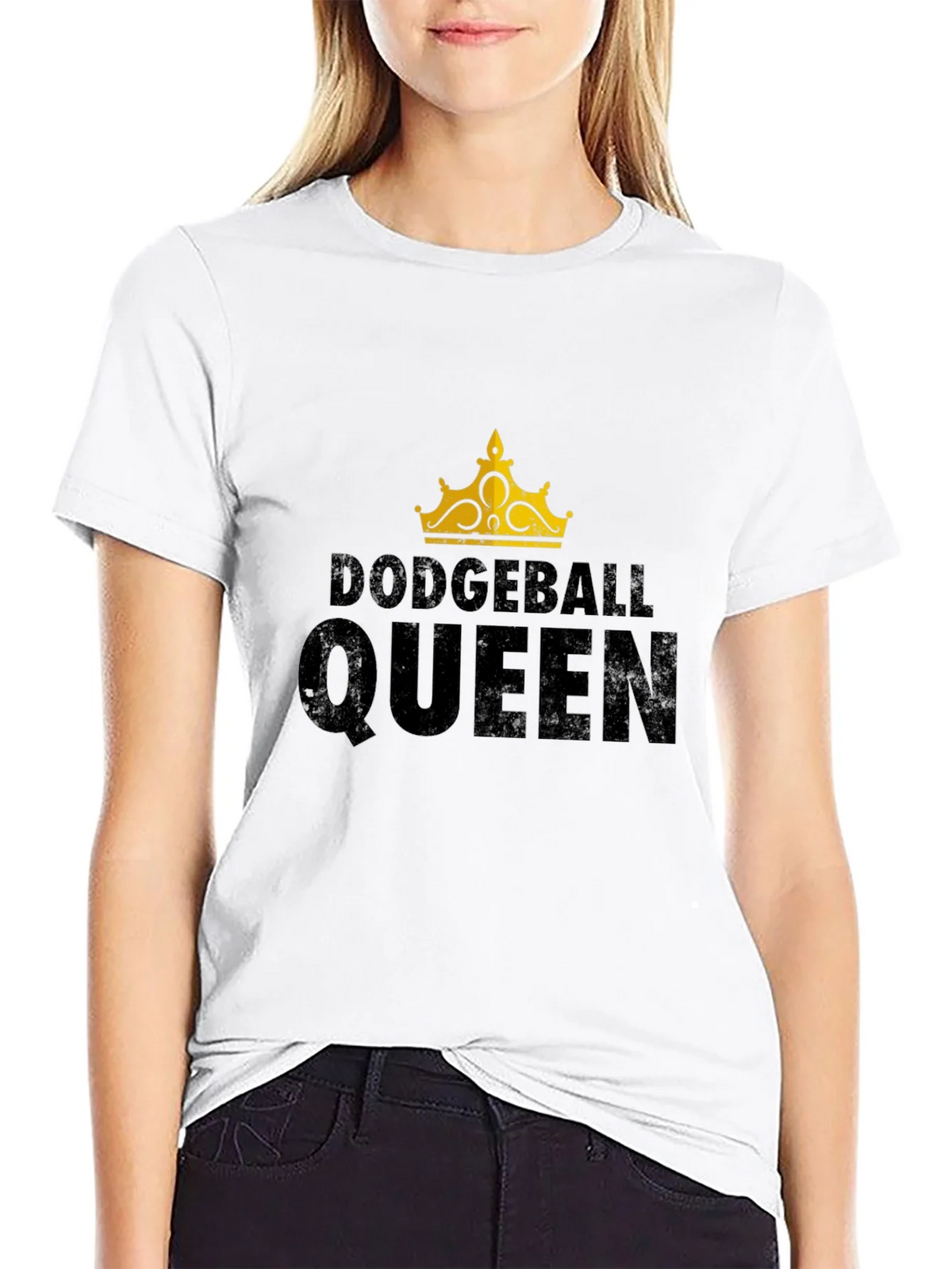 Dodgeball Queen Black Graphic T-Shirt product image 11