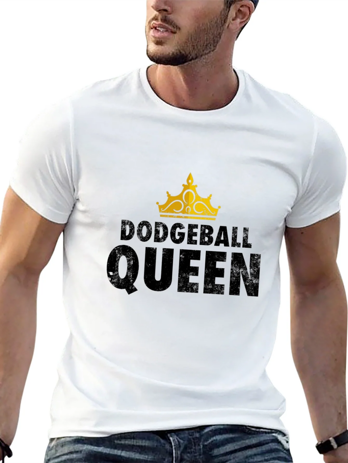 Dodgeball Queen Black Graphic T-Shirt product image 4