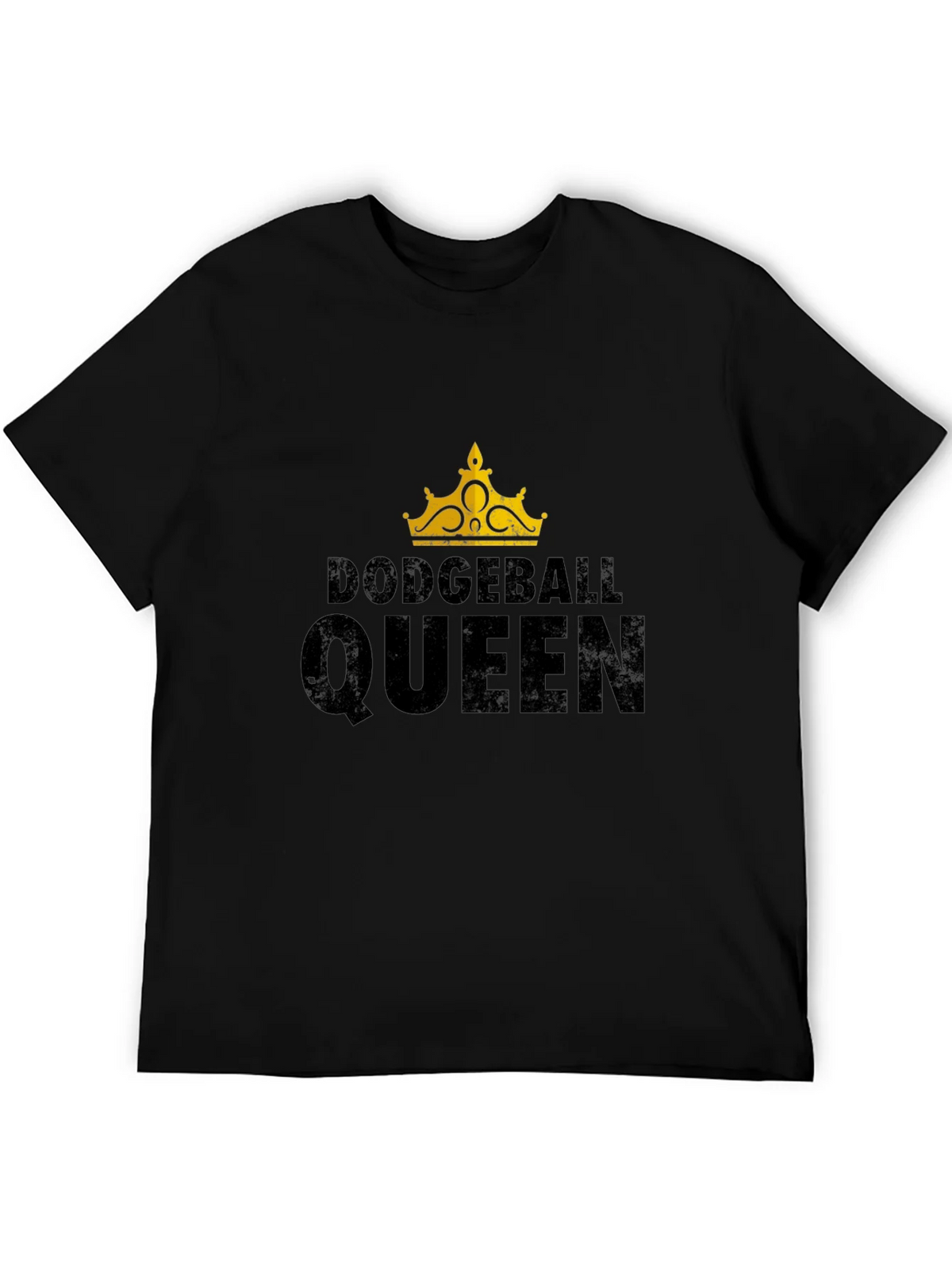 Dodgeball Queen Black Graphic T-Shirt product image 8
