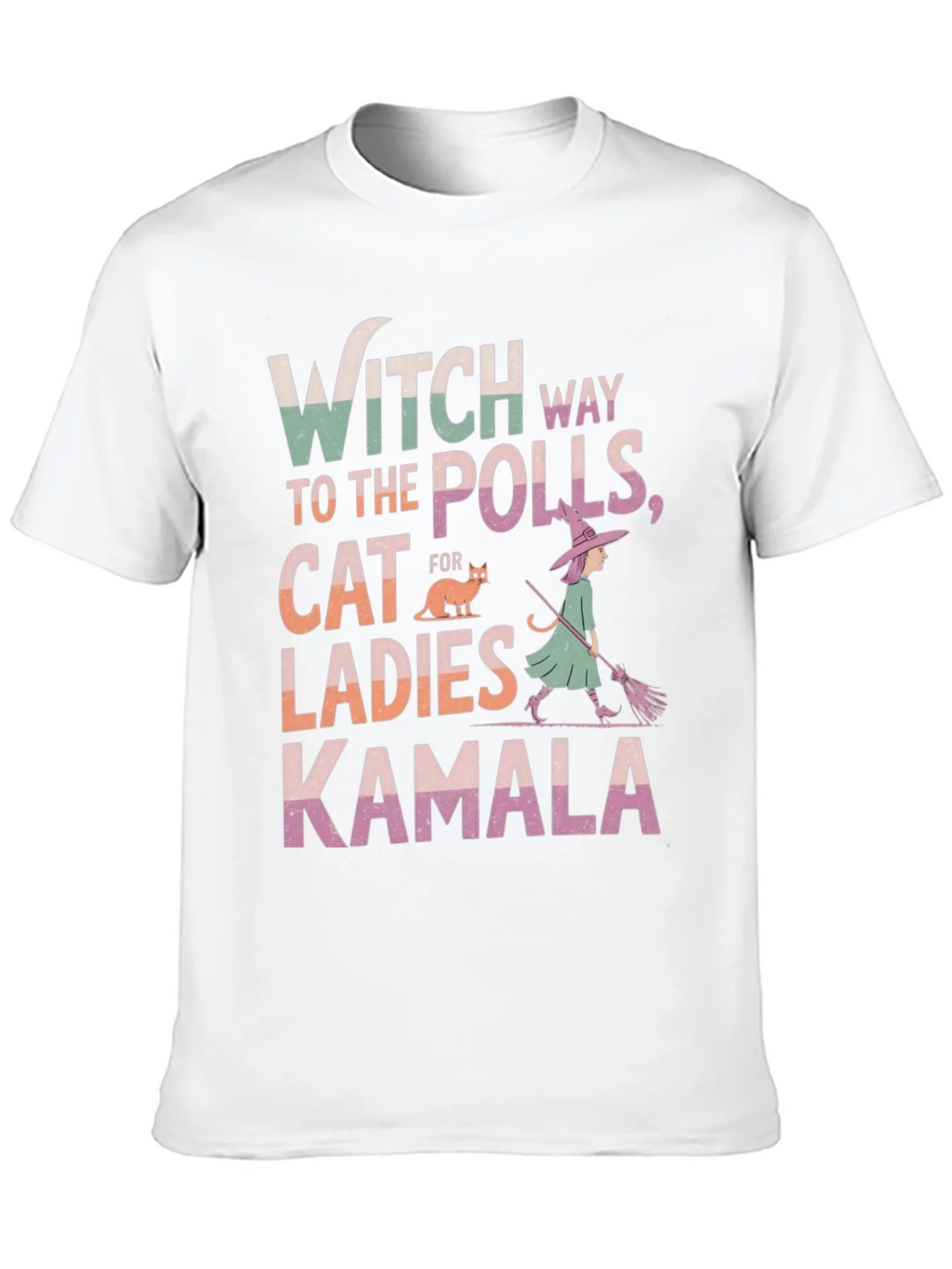 Witch Way to the Polls Kamala Ladies Cat T-Shirt product image 12