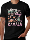 Witch Way to the Polls Kamala Ladies Cat T-Shirt product image 1
