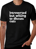 Introverted Cat Lover T-Shirt product image 1