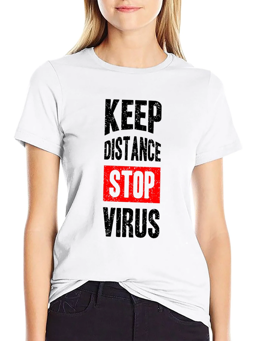 Keep Distance Stop Virus T-Shirt product image 11