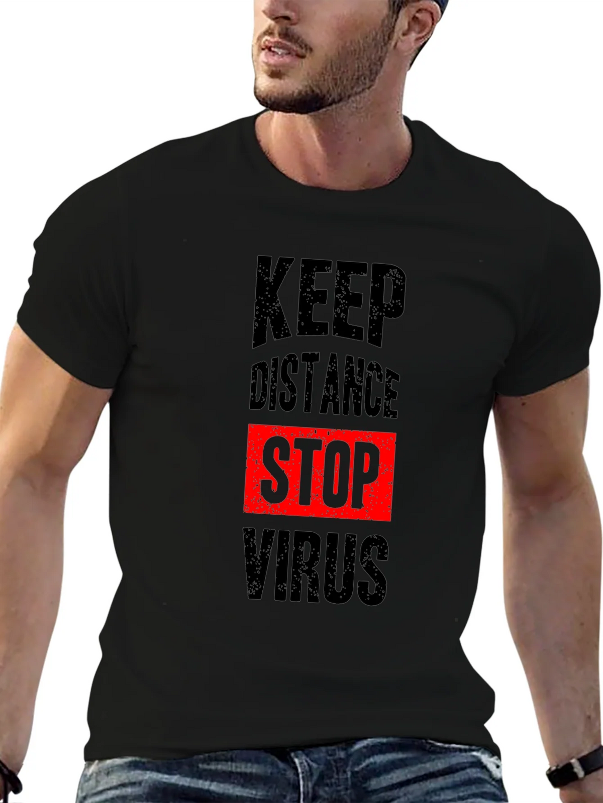 Keep Distance Stop Virus T-Shirt product image 9