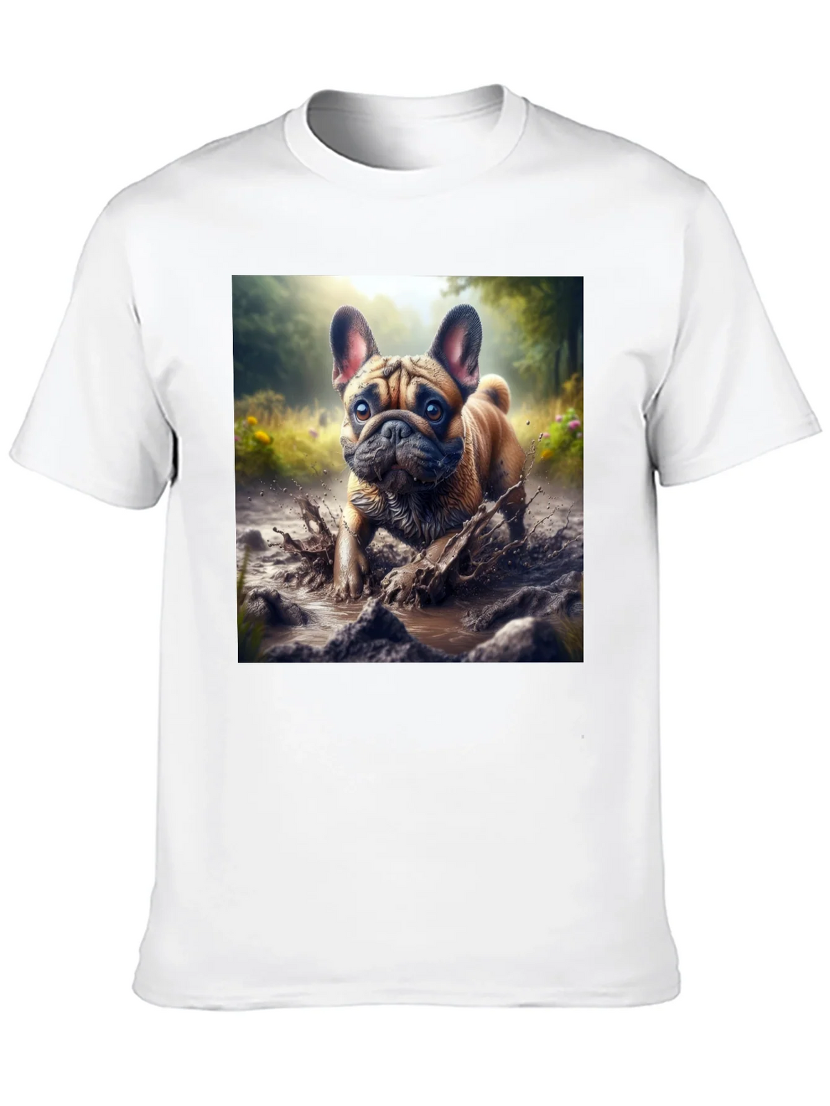 Bulldog Muddy Paws Graphic Tee - Black Cotton product image 12