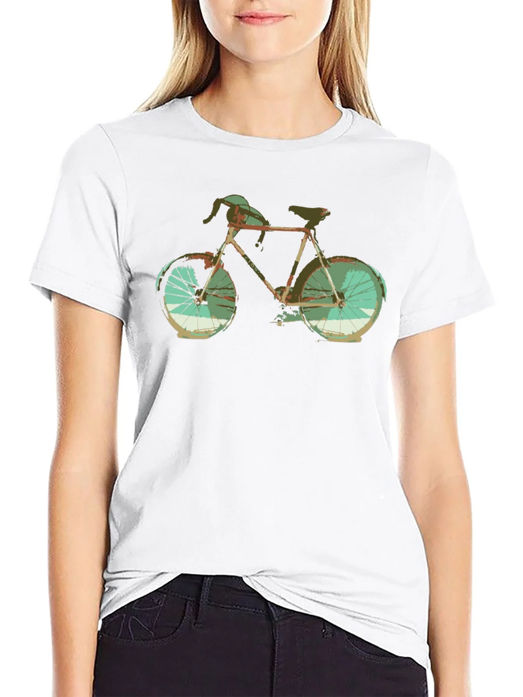 Vintage Bicycle Graphic Tee - Retro Style Black T-Shirt product image 11