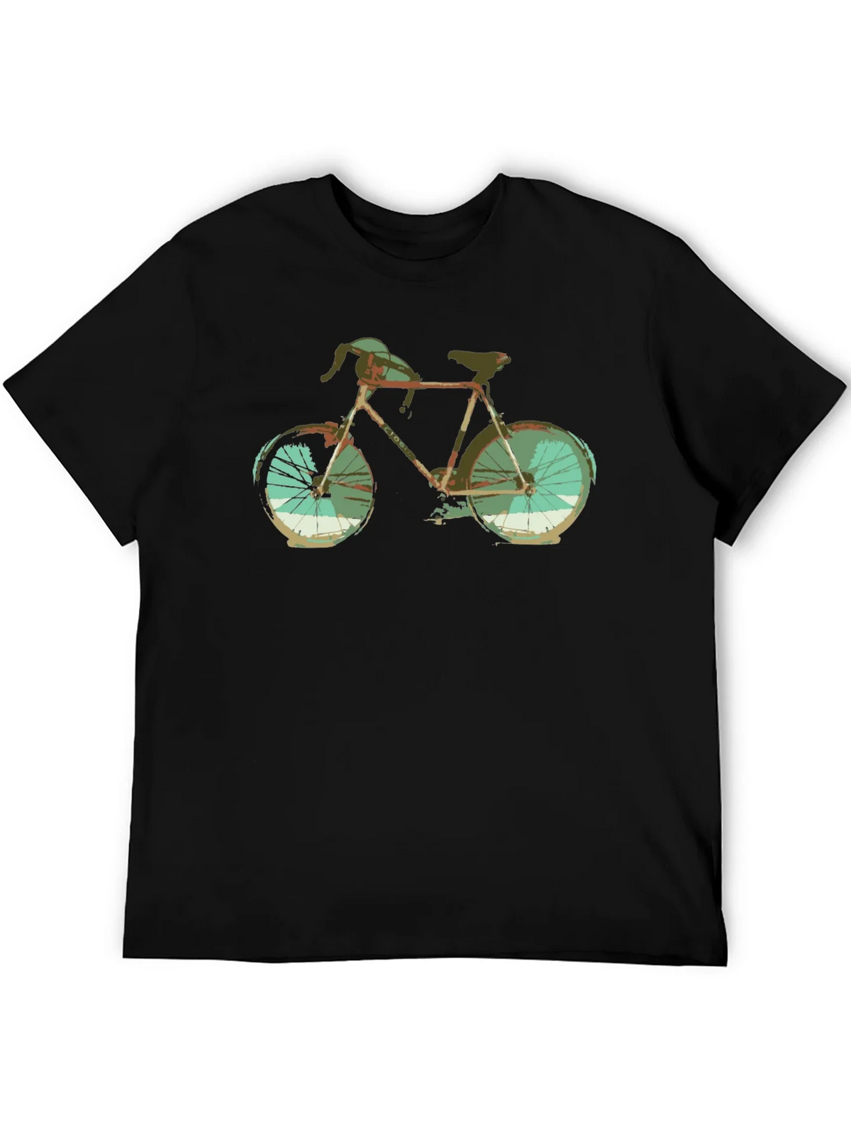 Vintage Bicycle Graphic Tee - Retro Style Black T-Shirt product image 8