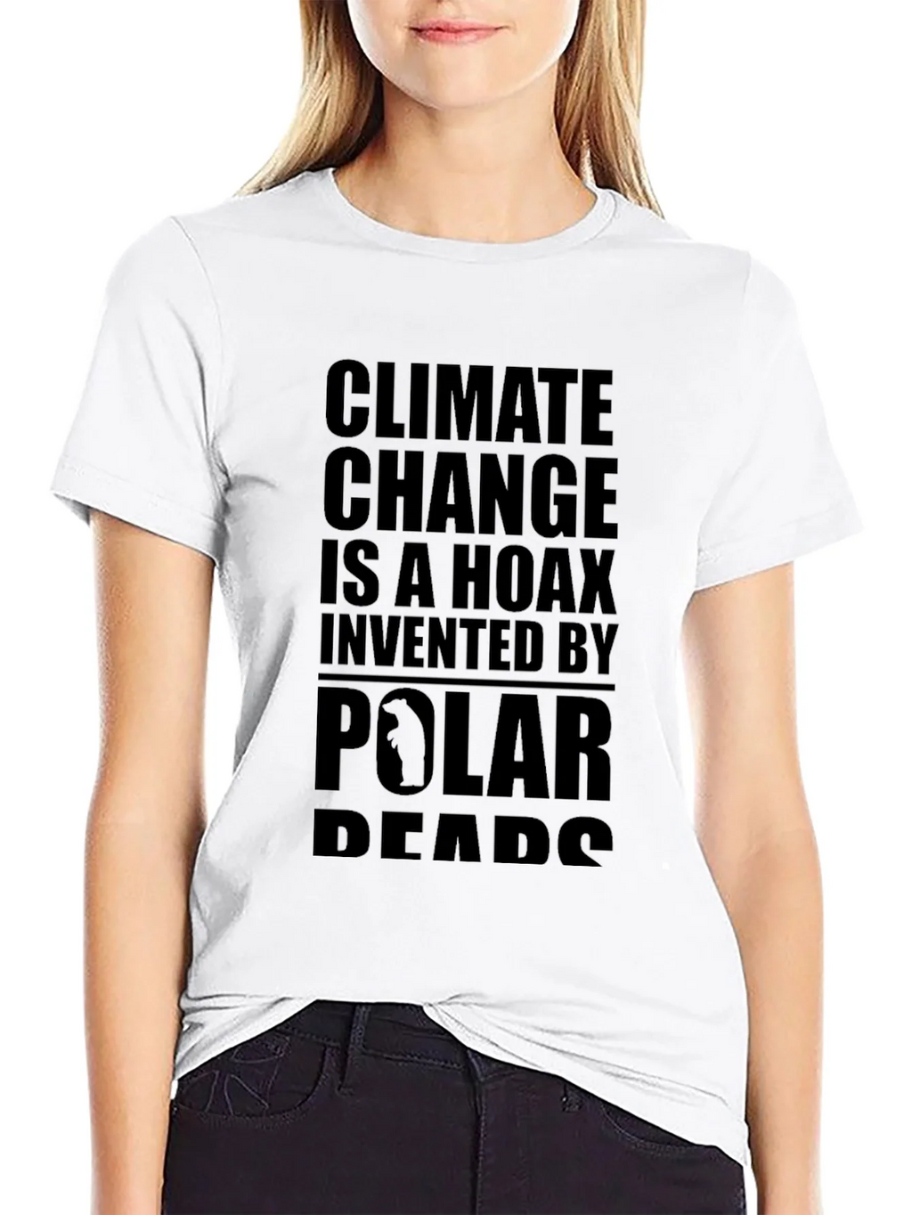 Climate Change Hoax Graphic Tee - Black Cotton T-Shirt product image 11