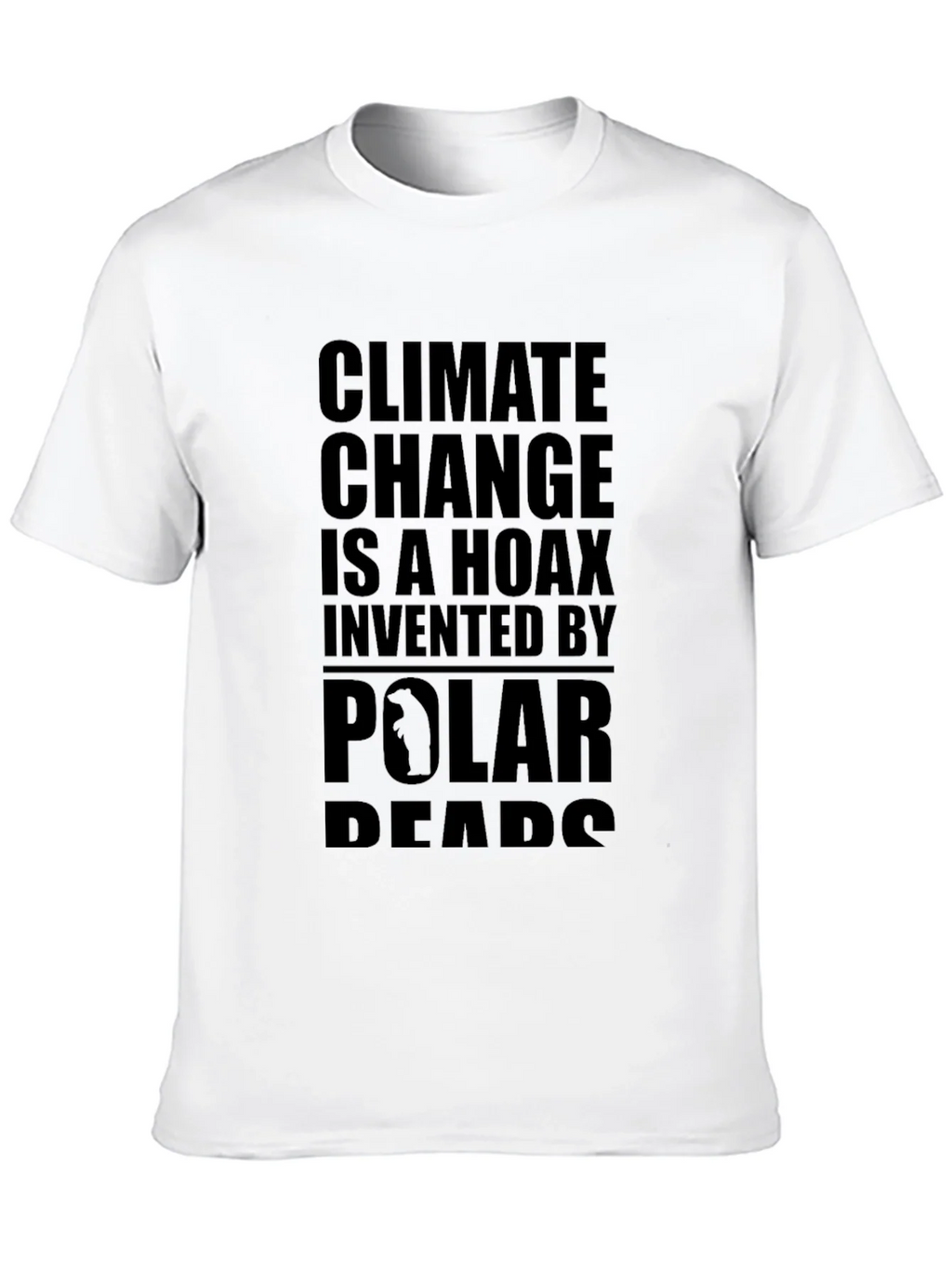 Climate Change Hoax Graphic Tee - Black Cotton T-Shirt product image 12