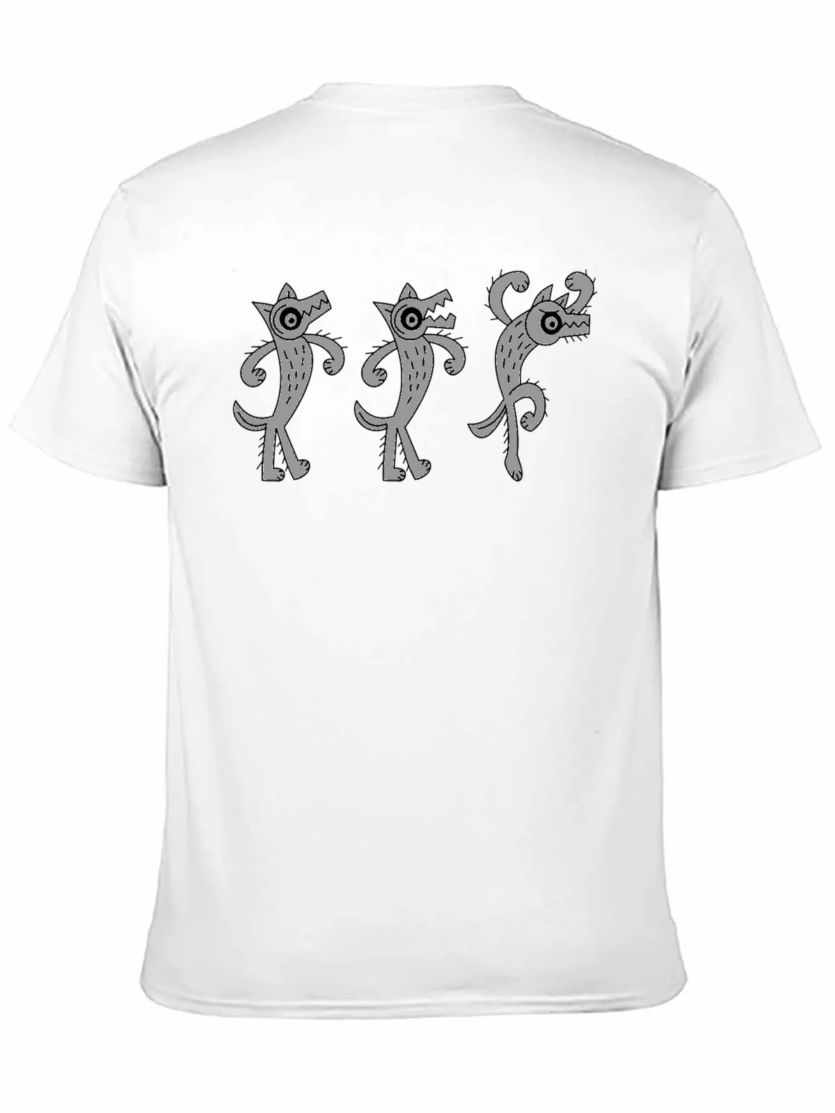 Dancing Wolves Black T-Shirt product image 2