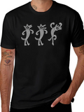 Dancing Wolves Black T-Shirt product image 1