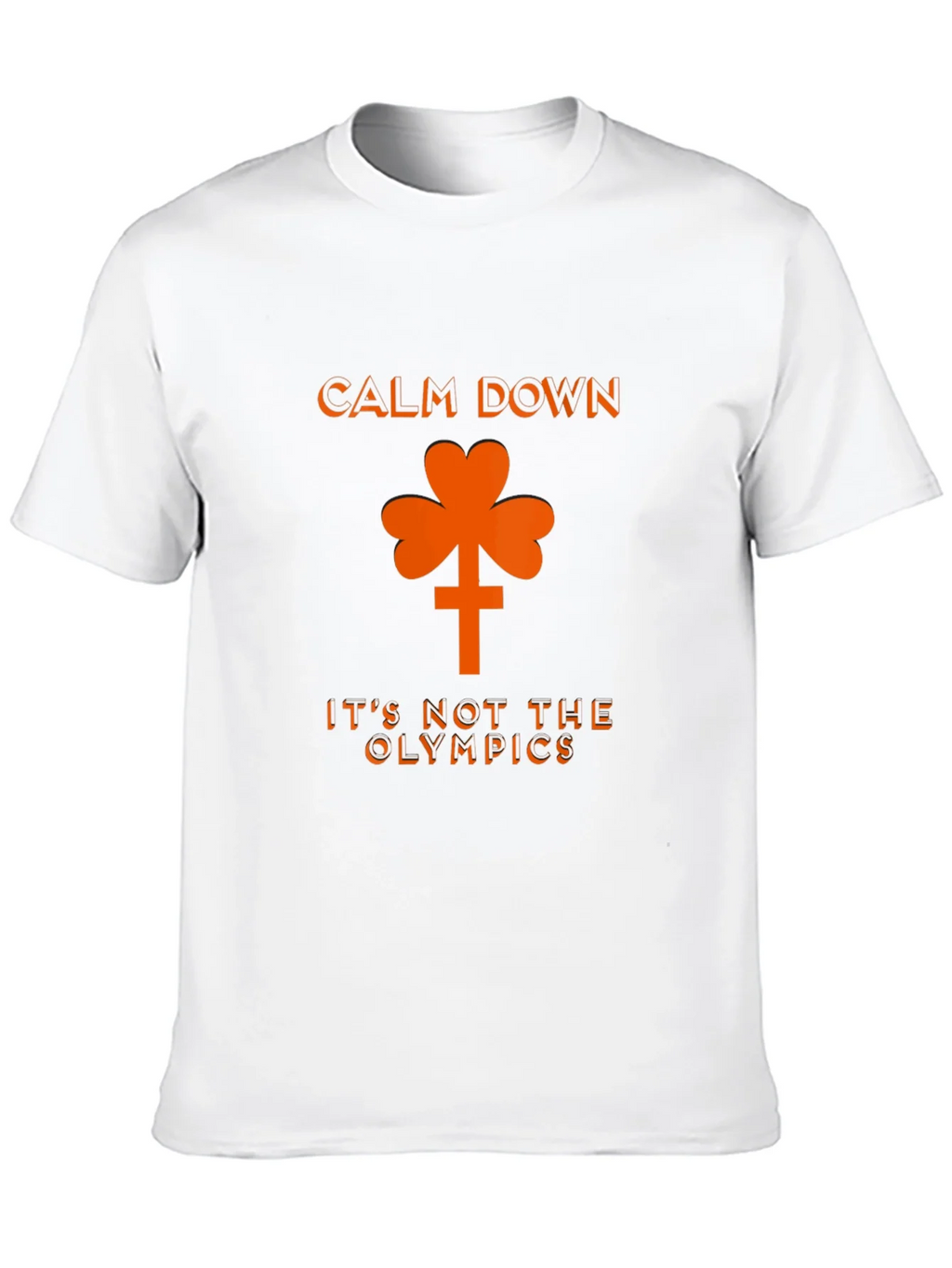 Calm Down Shamrock Novelty Graphic T-Shirt product image 12