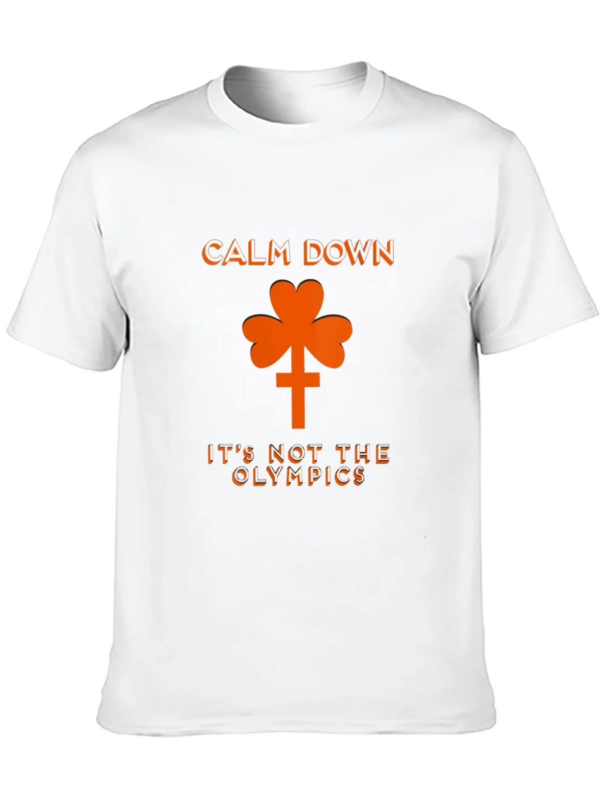 Calm Down Shamrock Novelty Graphic T-Shirt product image 12