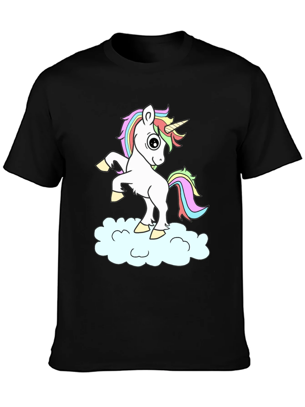Unicorn Cloud Black T-Shirt product image 6