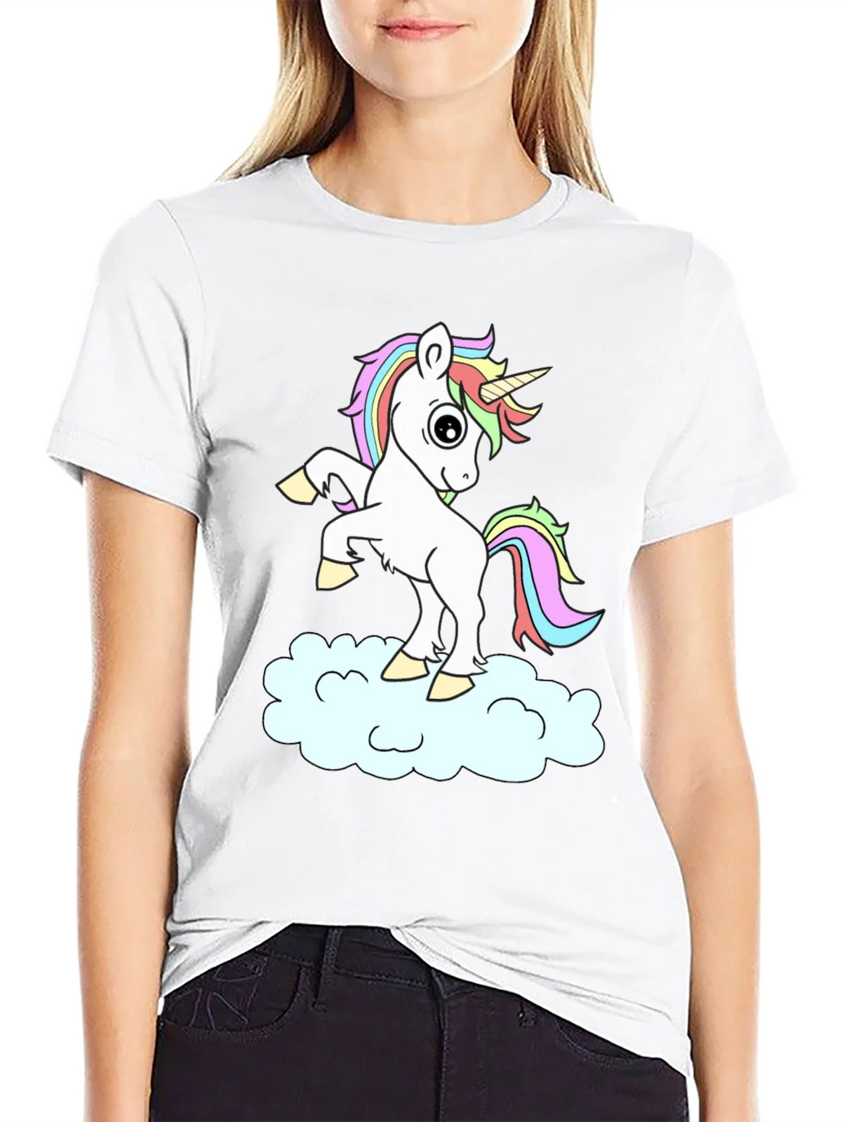 Unicorn Cloud Black T-Shirt product image 11