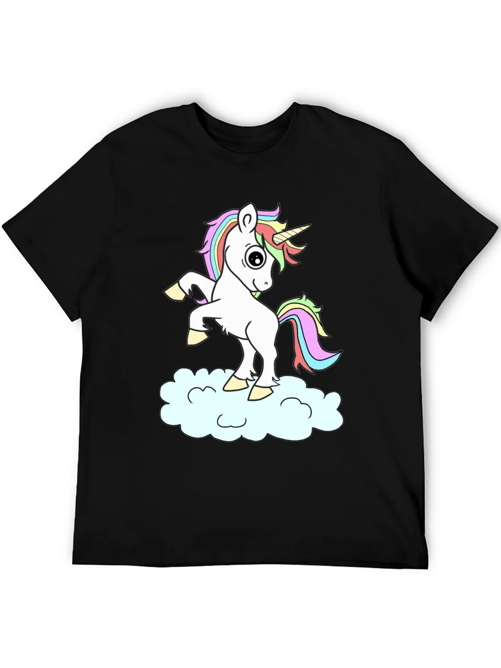 Unicorn Cloud Black T-Shirt product image 8