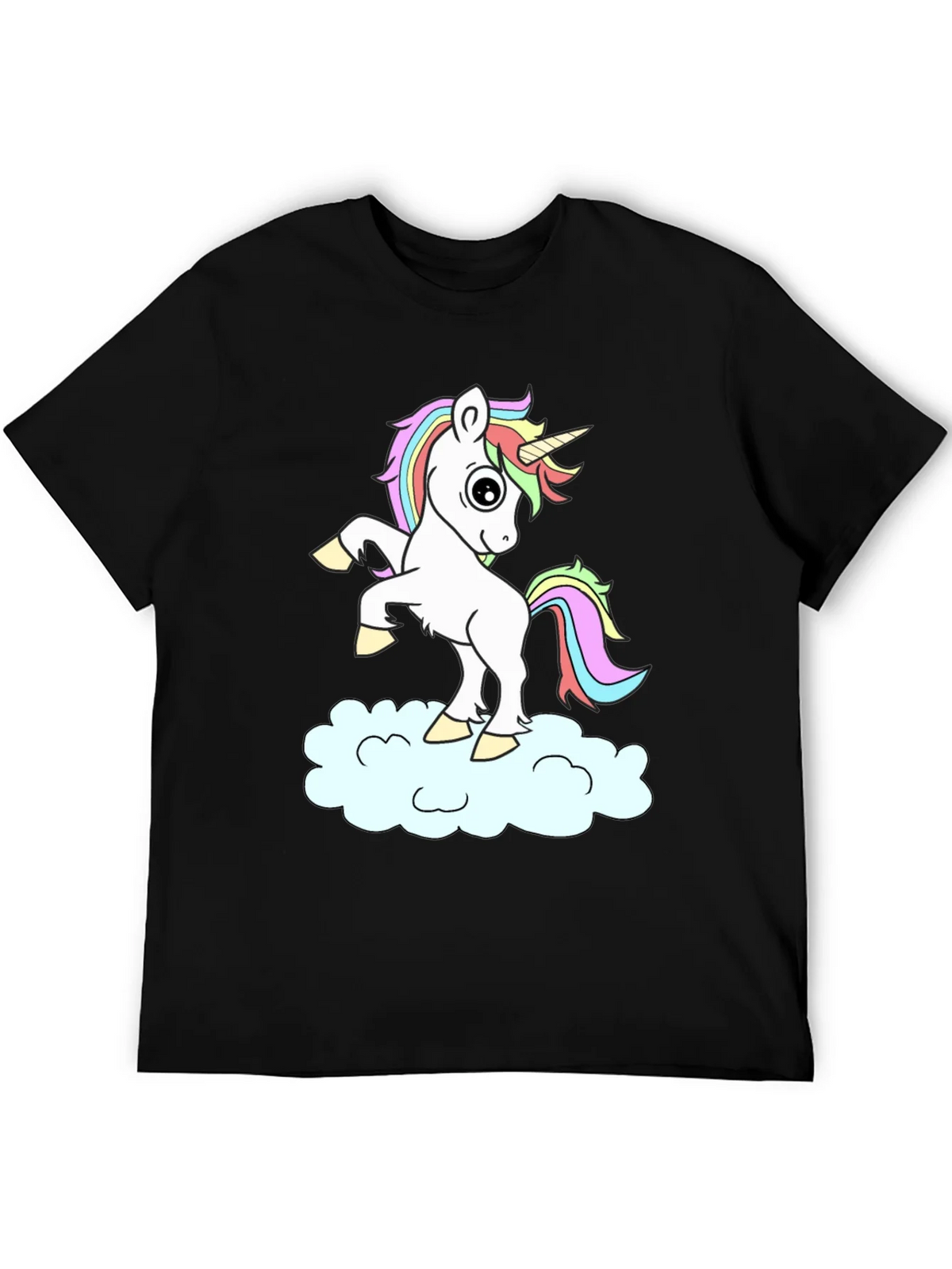 Unicorn Cloud Black T-Shirt product image 8