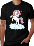 Unicorn Cloud Black T-Shirt product image 1