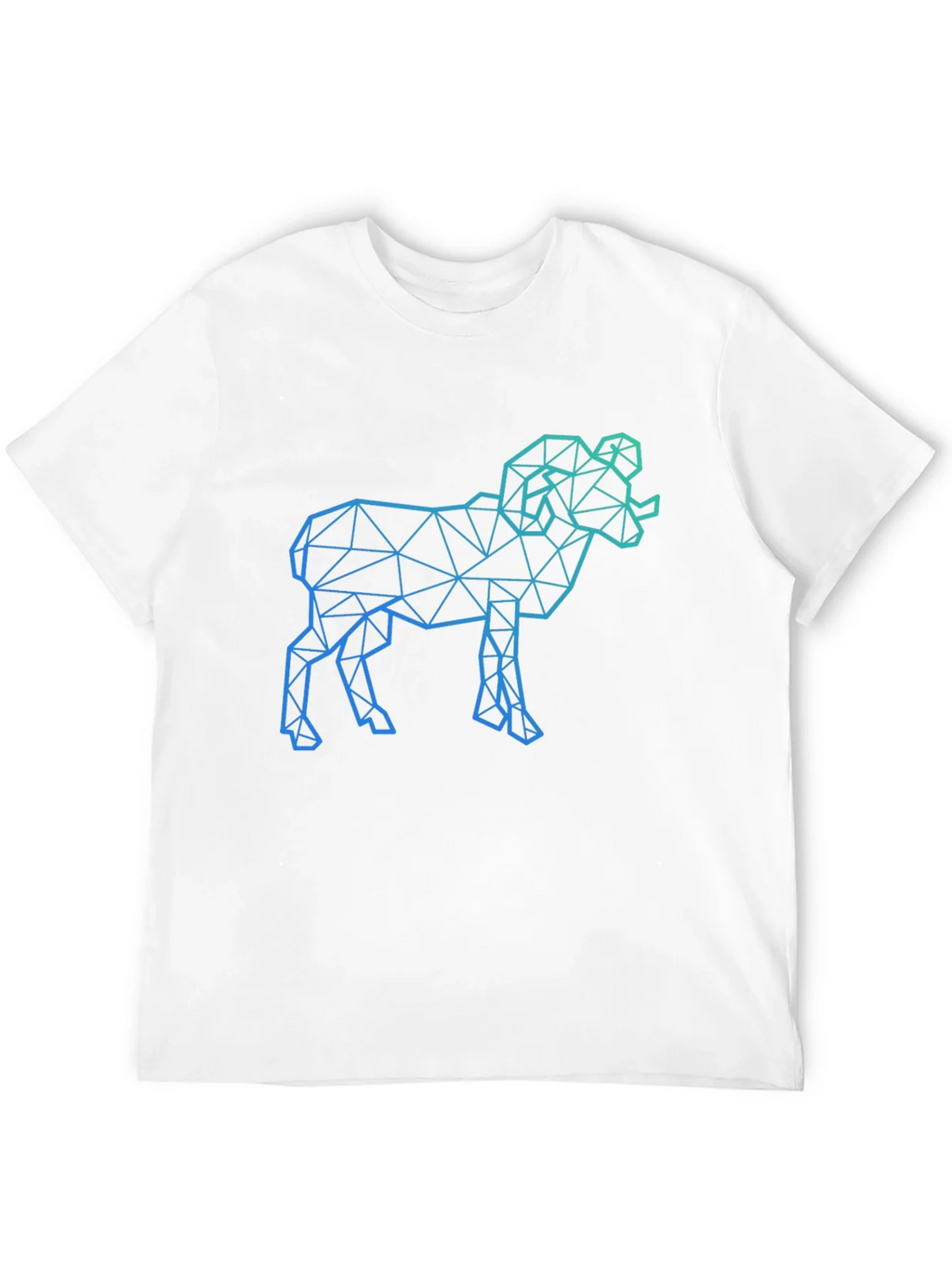 Geometric Ram Graphic Tee - Black product image 3