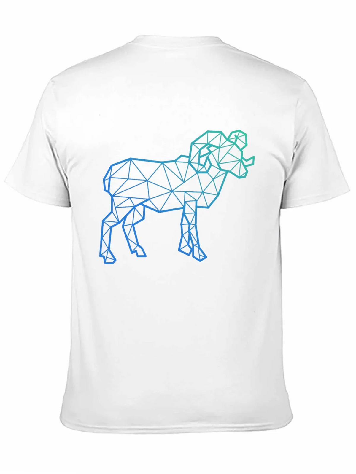 Geometric Ram Graphic Tee - Black product image 2
