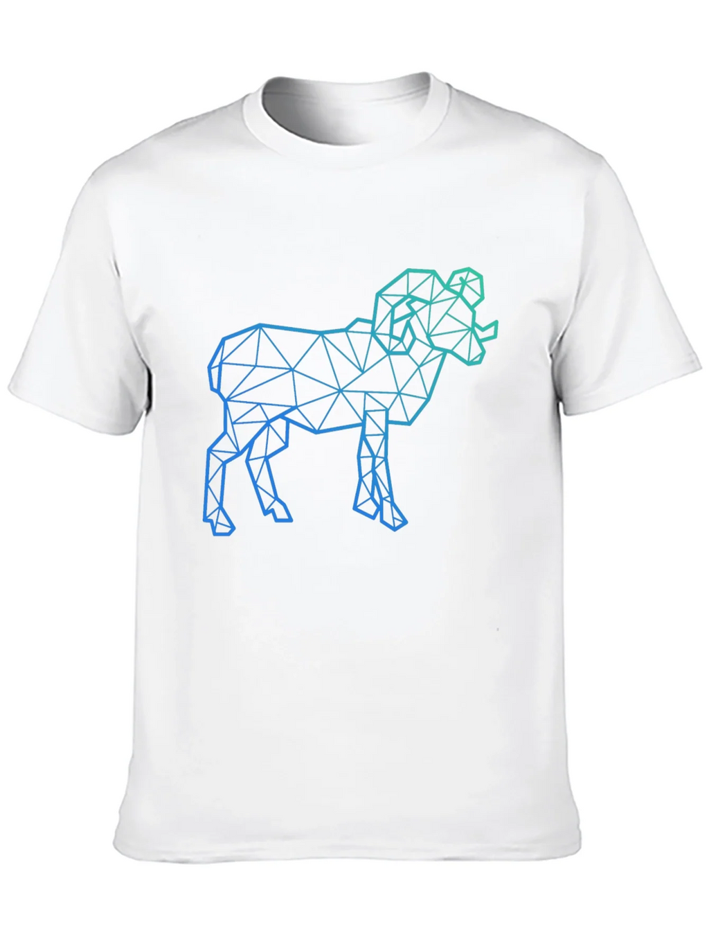 Geometric Ram Graphic Tee - Black product image 12