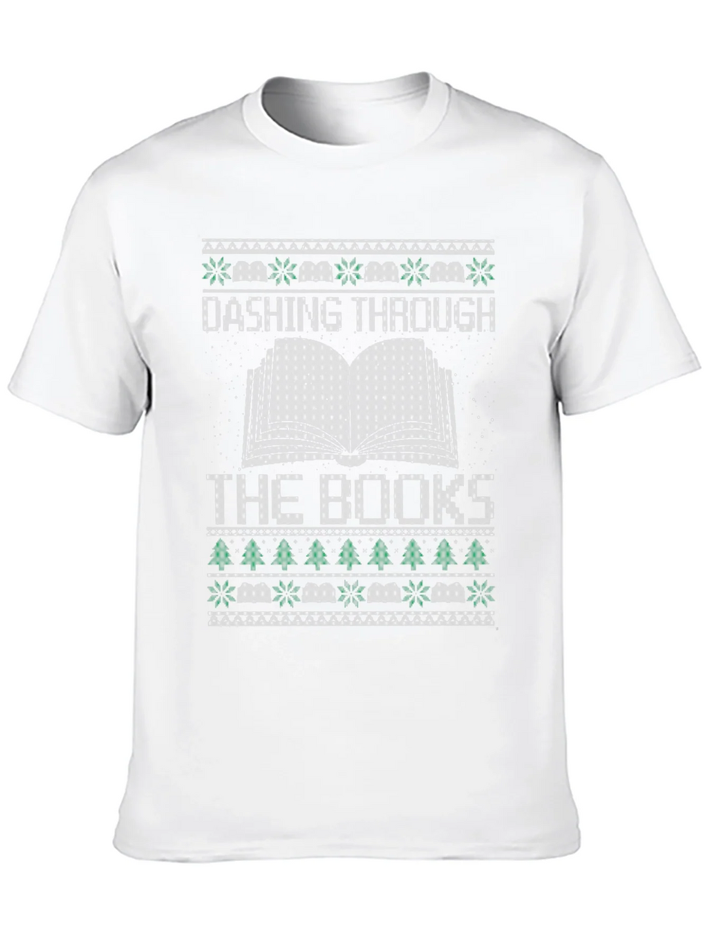 Dashing Through the Books Christmas T-Shirt product image 12
