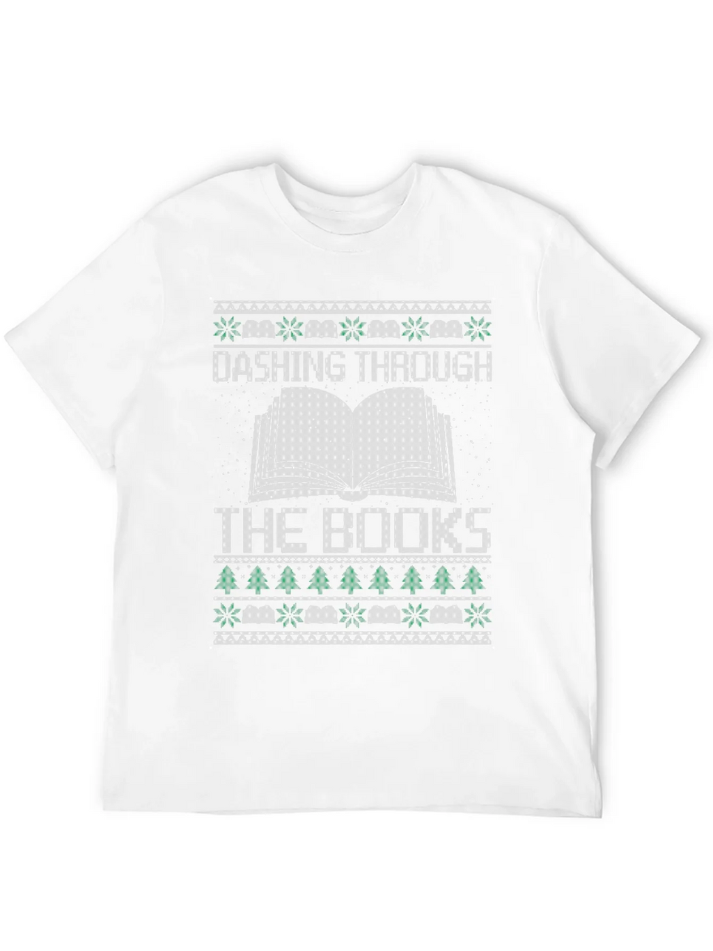 Dashing Through the Books Christmas T-Shirt product image 3