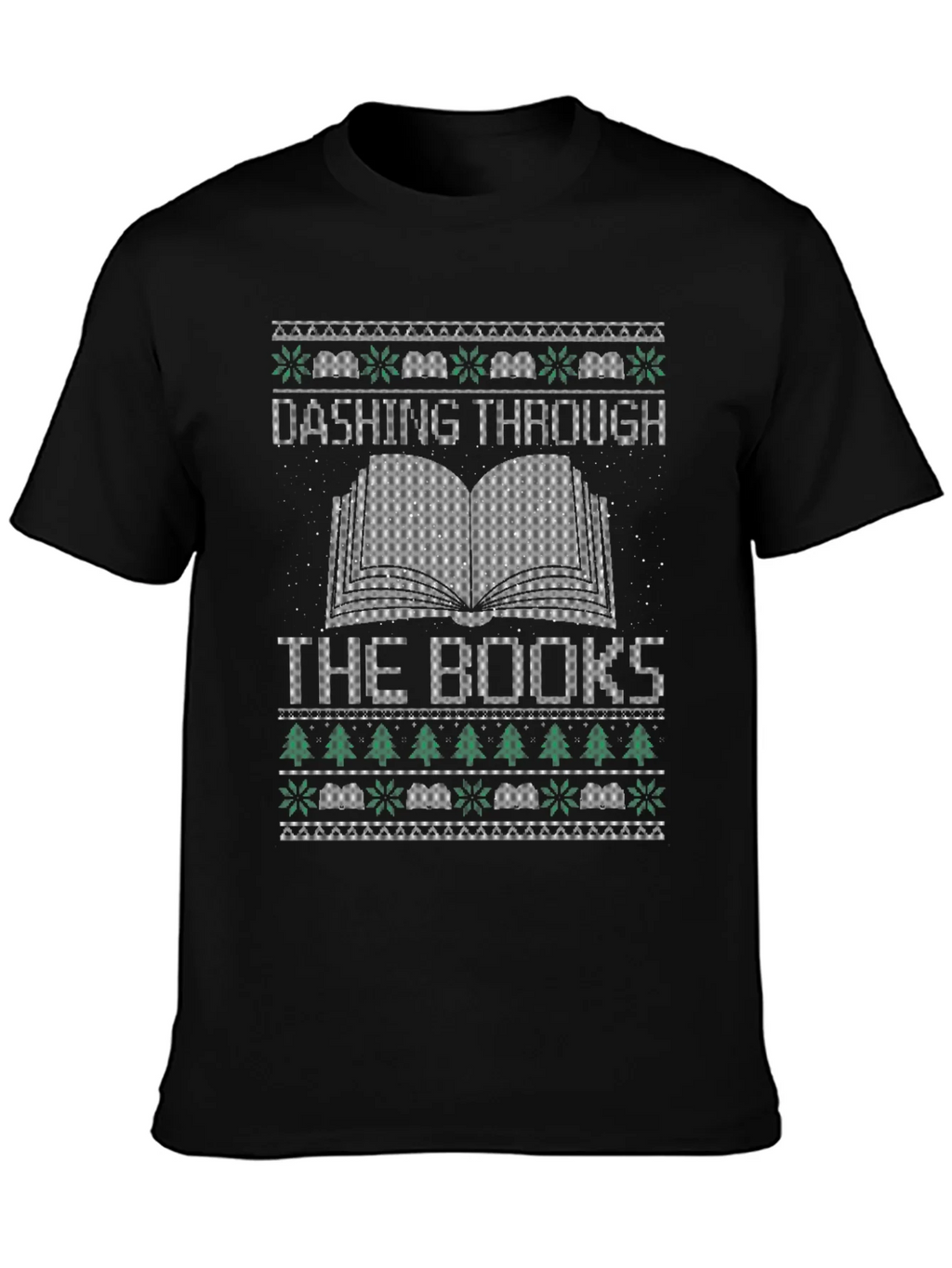 Dashing Through the Books Christmas T-Shirt product image 6