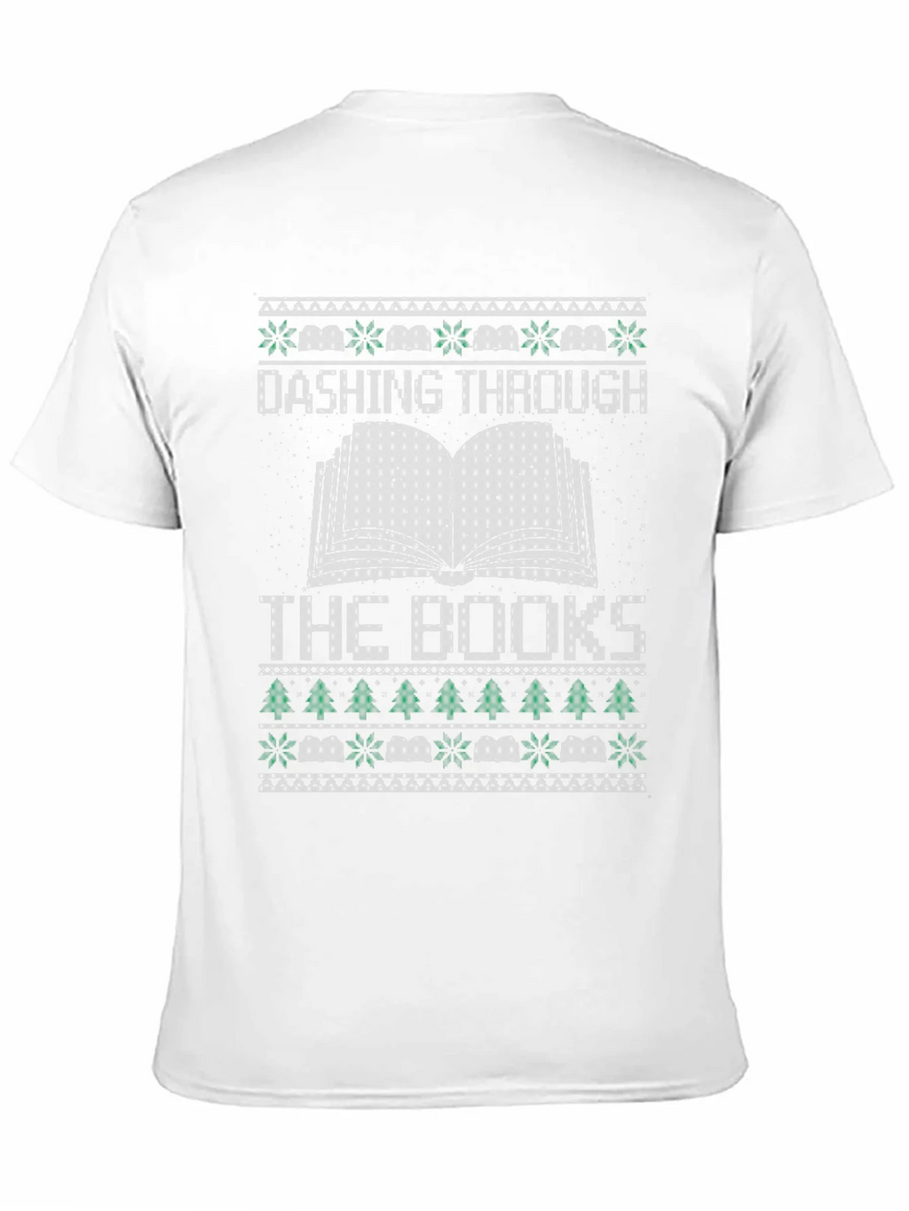 Dashing Through the Books Christmas T-Shirt product image 2