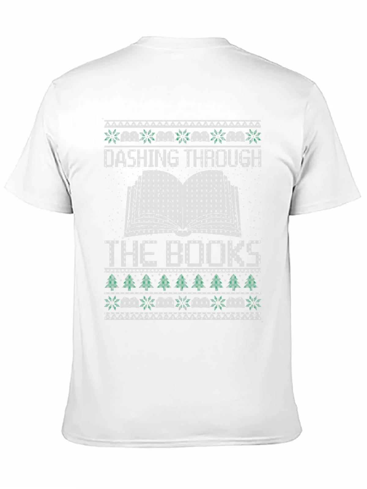 Dashing Through the Books Christmas T-Shirt product image 2