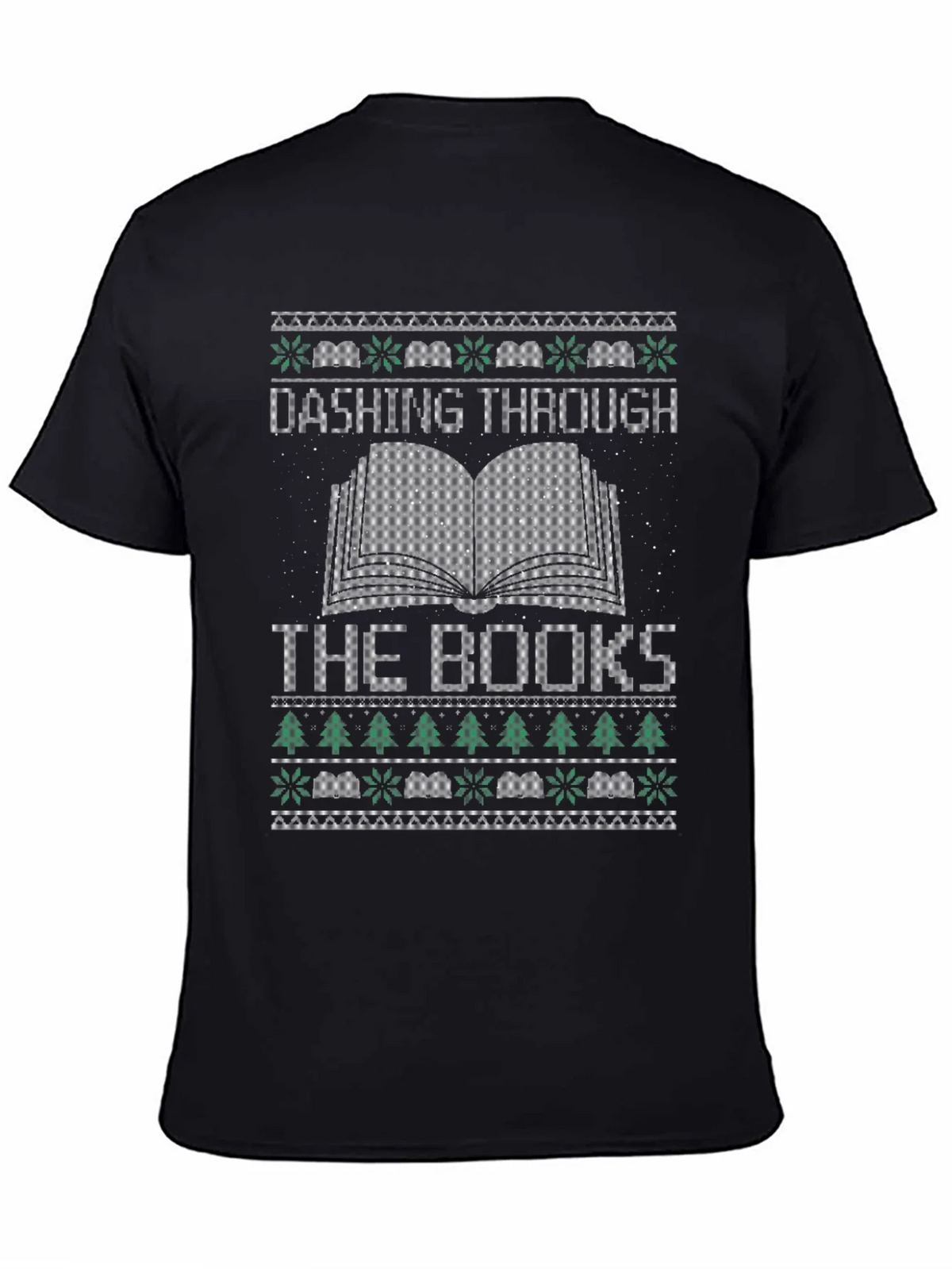Dashing Through the Books Christmas T-Shirt product image 7