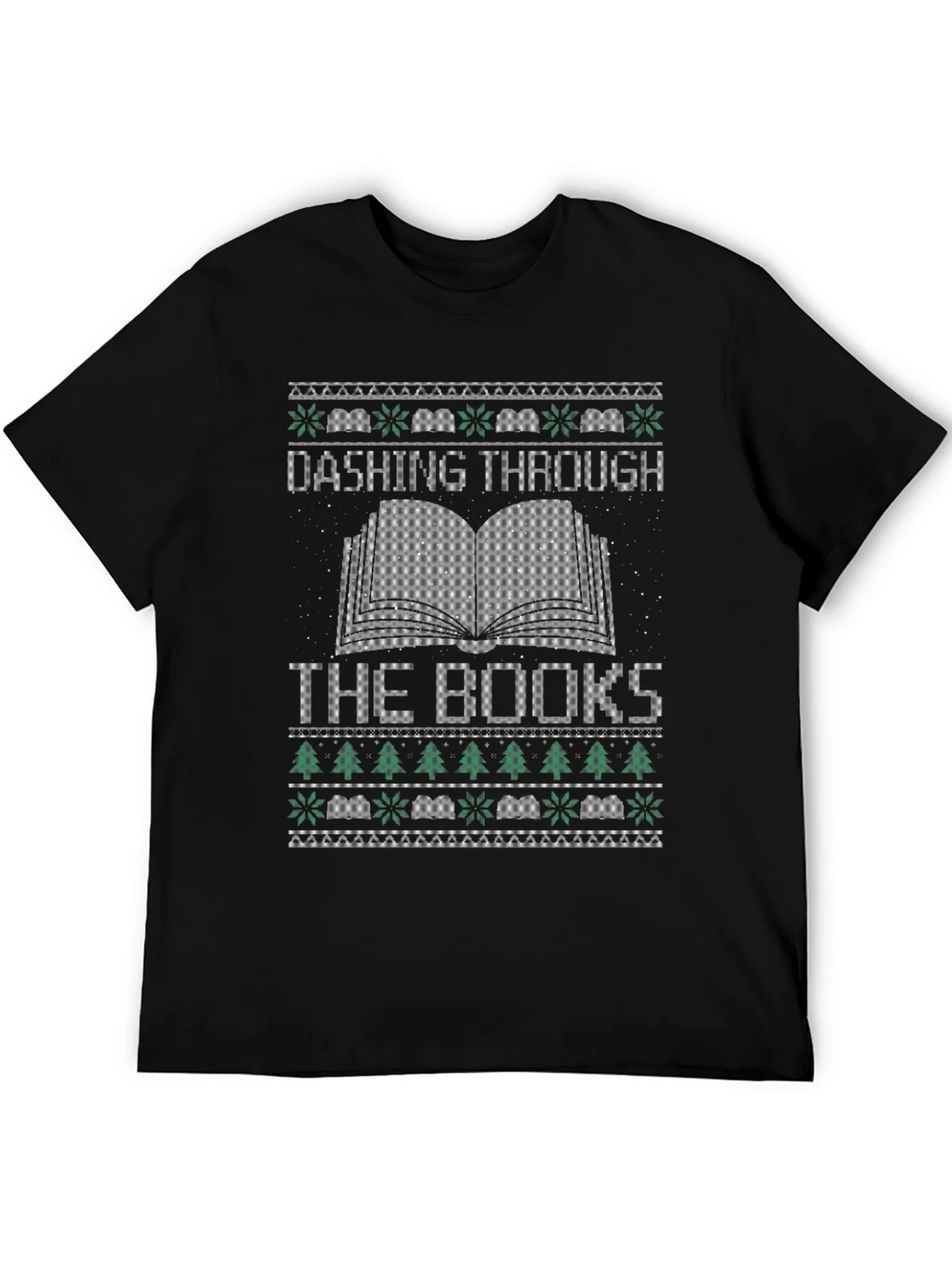 Dashing Through the Books Christmas T-Shirt product image 8