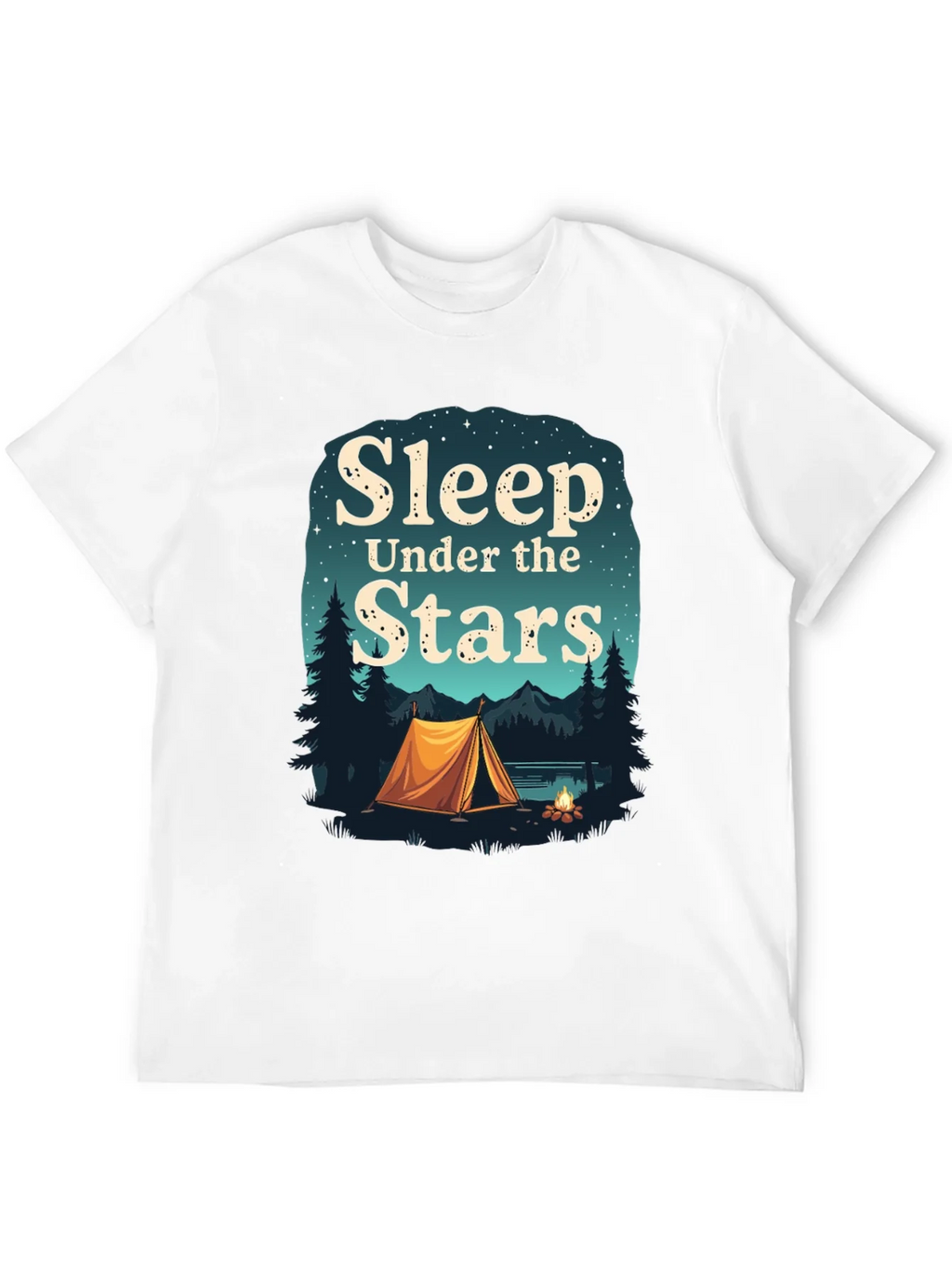 Sleep Under the Stars Graphic Tee Camping T-Shirt product image 3