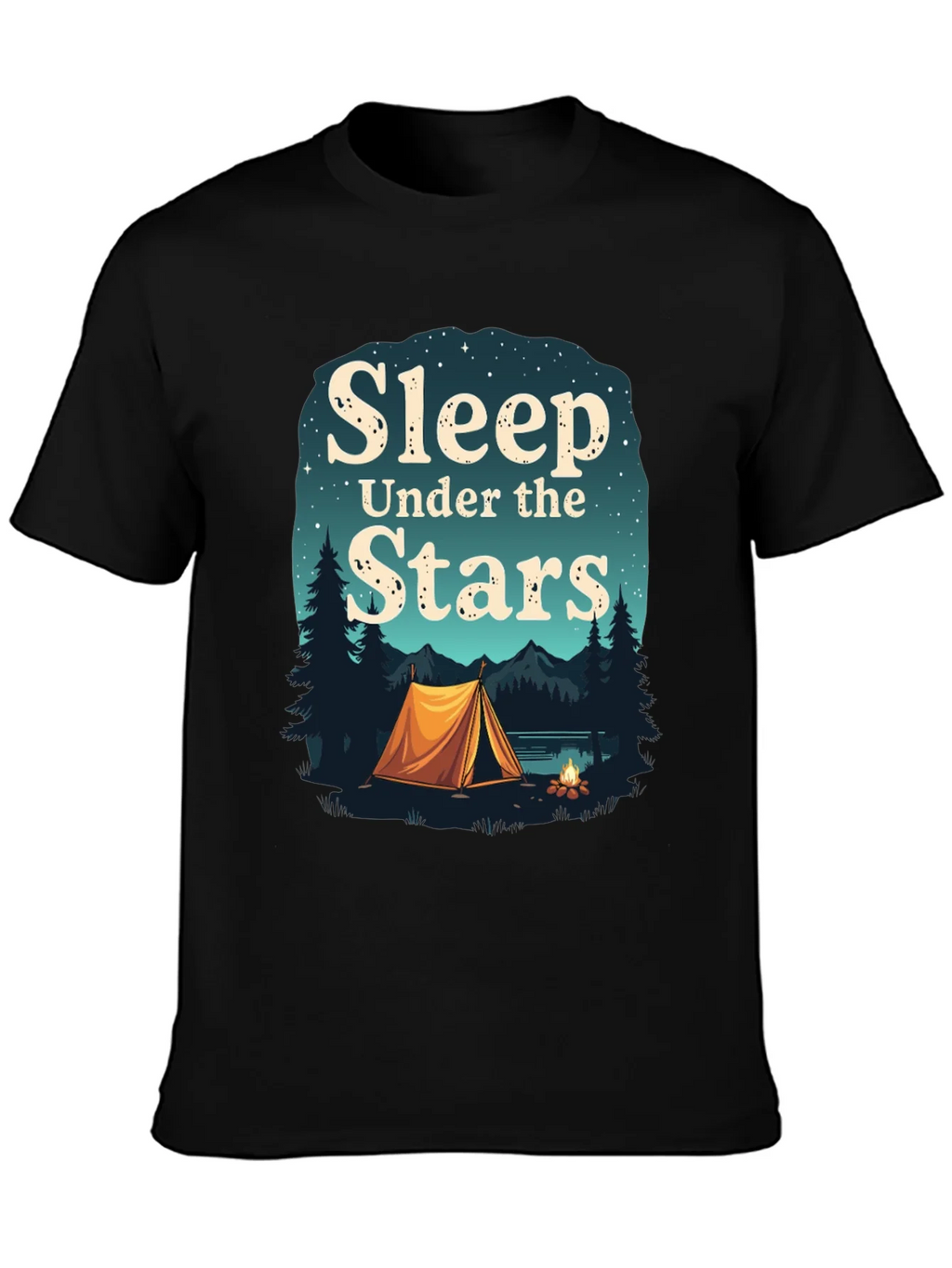 Sleep Under the Stars Graphic Tee Camping T-Shirt product image 6