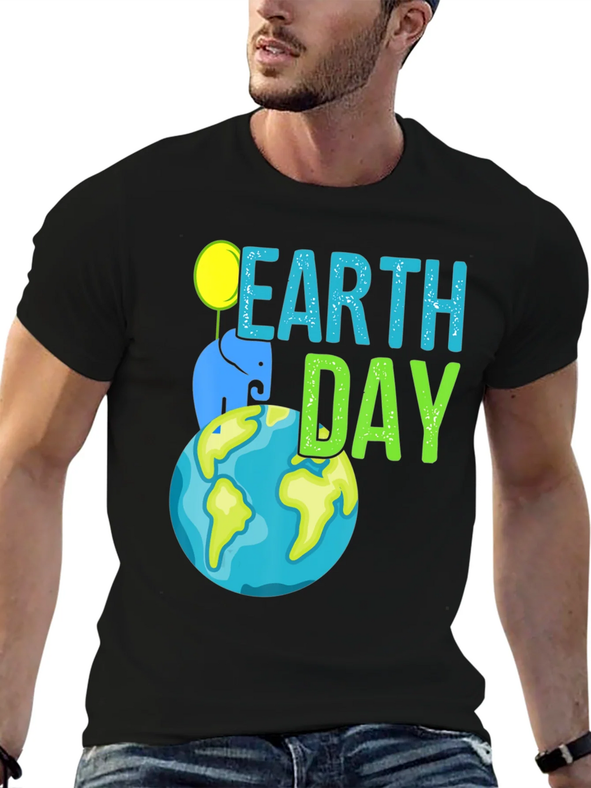 Earth Day Elephant Graphic T-Shirt product image 9