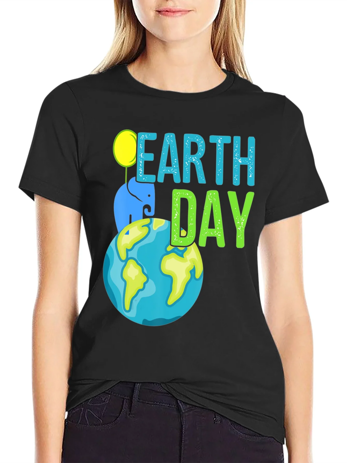 Earth Day Elephant Graphic T-Shirt product image 5