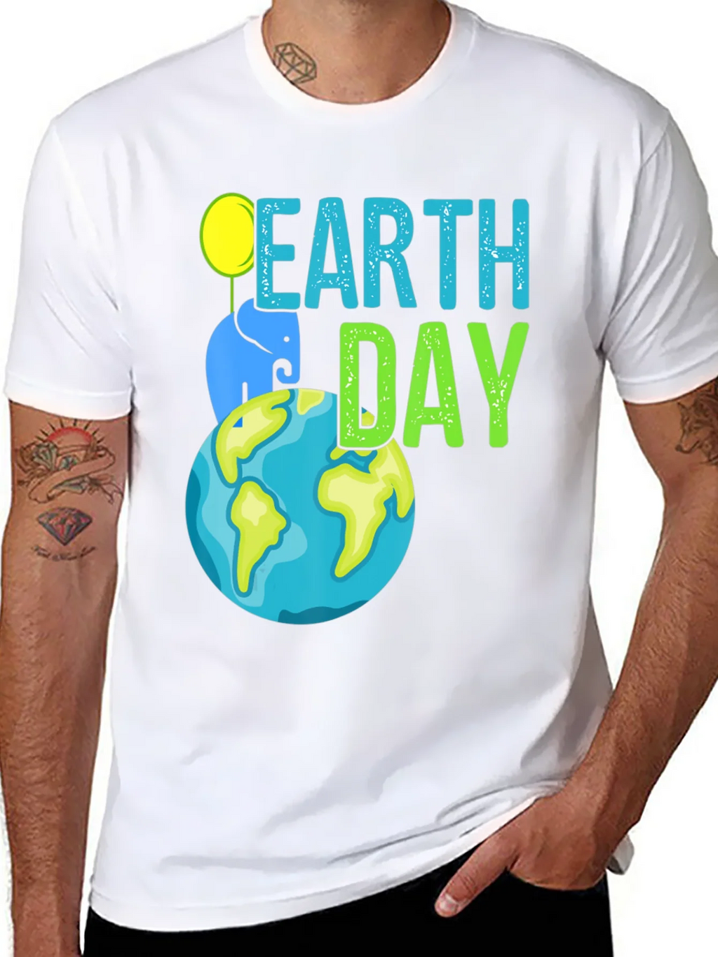 Earth Day Elephant Graphic T-Shirt product image 10
