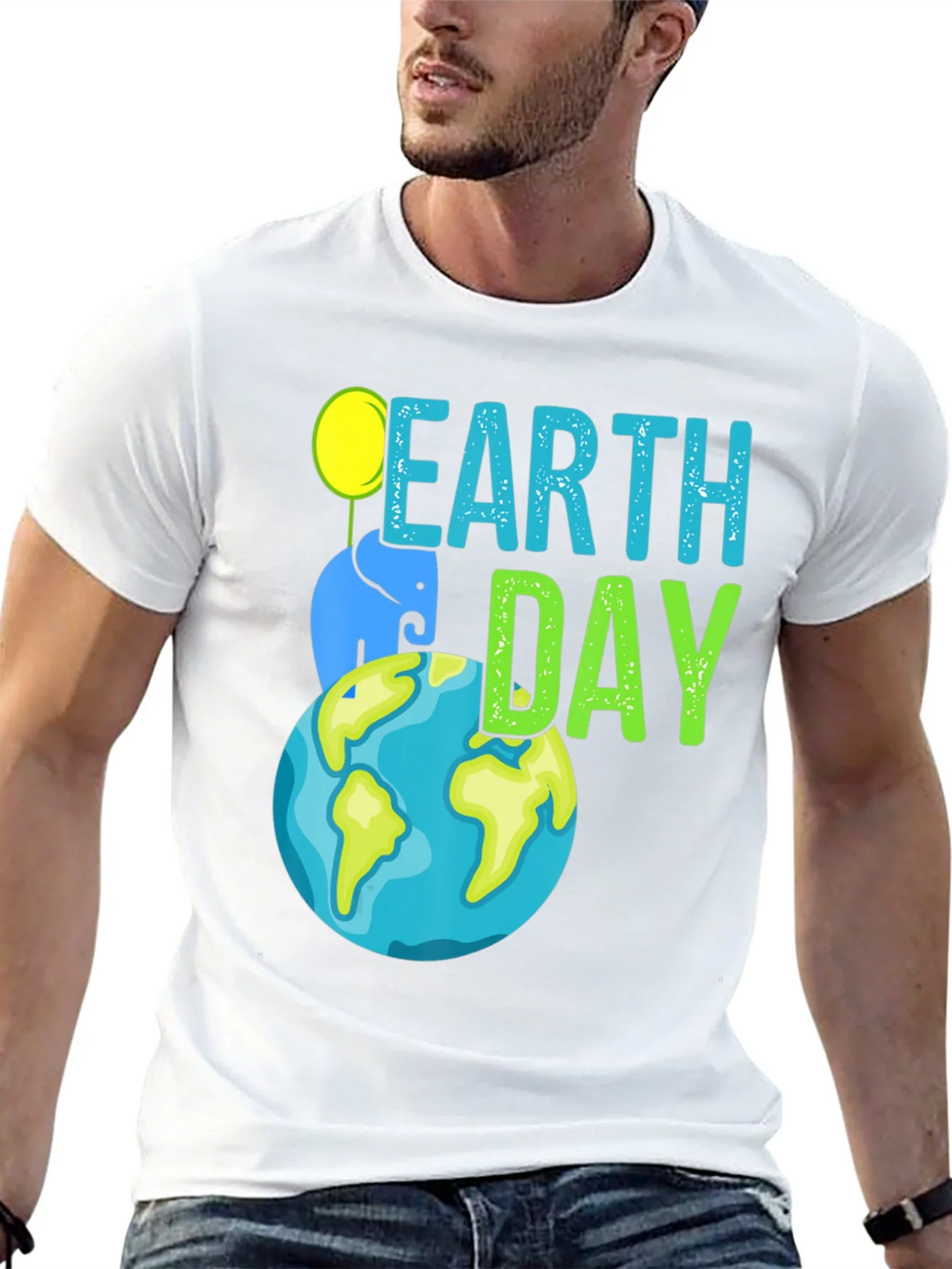 Earth Day Elephant Graphic T-Shirt product image 4