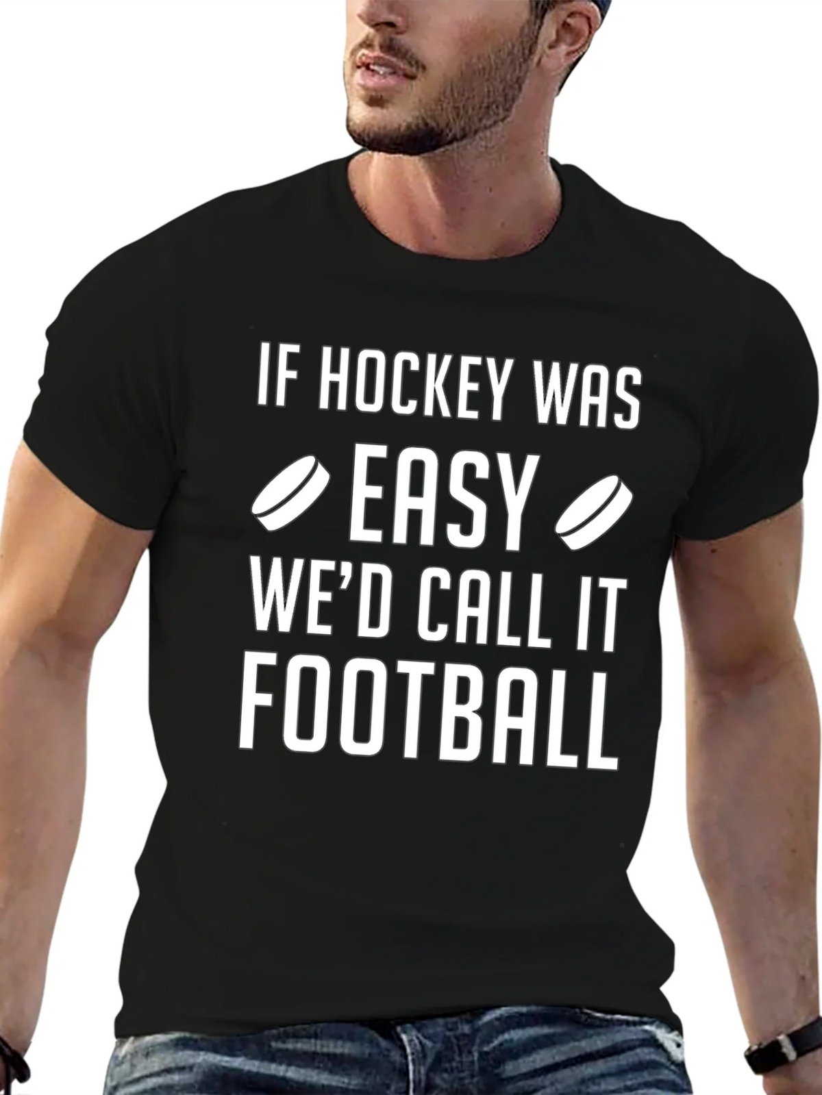 Hockey vs Football T-Shirt - Funny Sports Tee product image 9