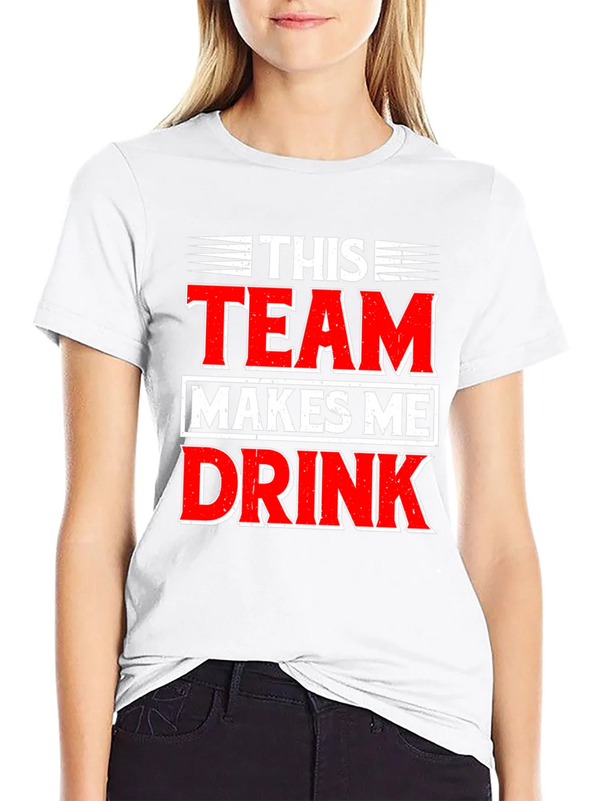 Funny This Team Makes Me Drink Graphic T-Shirt product image 11